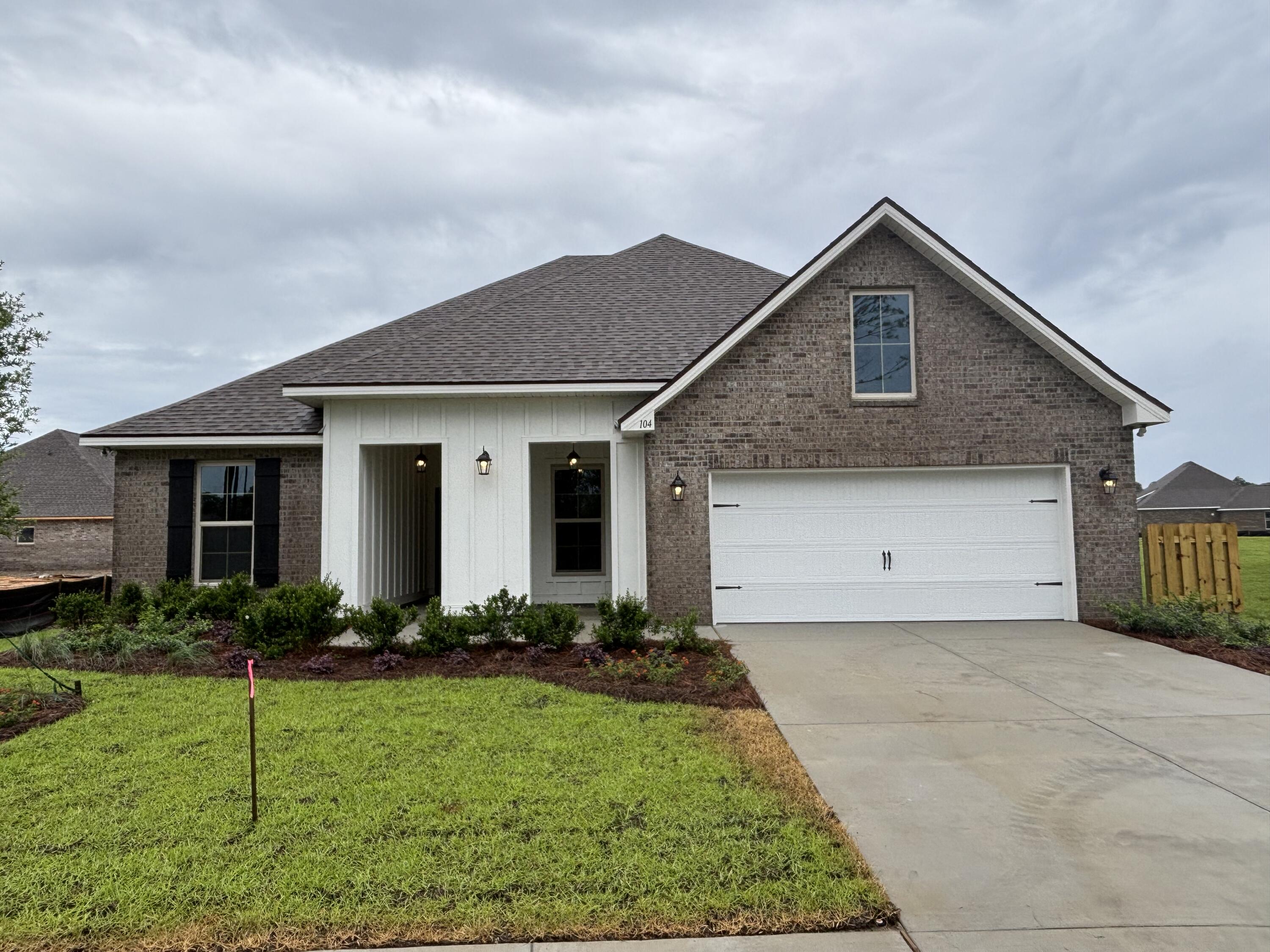 The HICKORY III G in Bird Song at Hammock Bay community offers a 5BR/3BA, open design with formal dining room and separate den. Upgrades added (list attached). Features: double vanity, garden tub, separate custom tiled shower, and walk-in closet in master bath, kitchen island, walk-in pantry, covered porches, boot bench, crown molding, recessed lighting, framed mirrors, smart connect WIFI thermostat, smoke/carbon monoxide detectors, landscaping package, architectural 30-year shingles, flood lights, and more!
Energy Efficient Features: water heater, kitchen appliance package, vinyl low E windows, and more! Energy Star Partner.