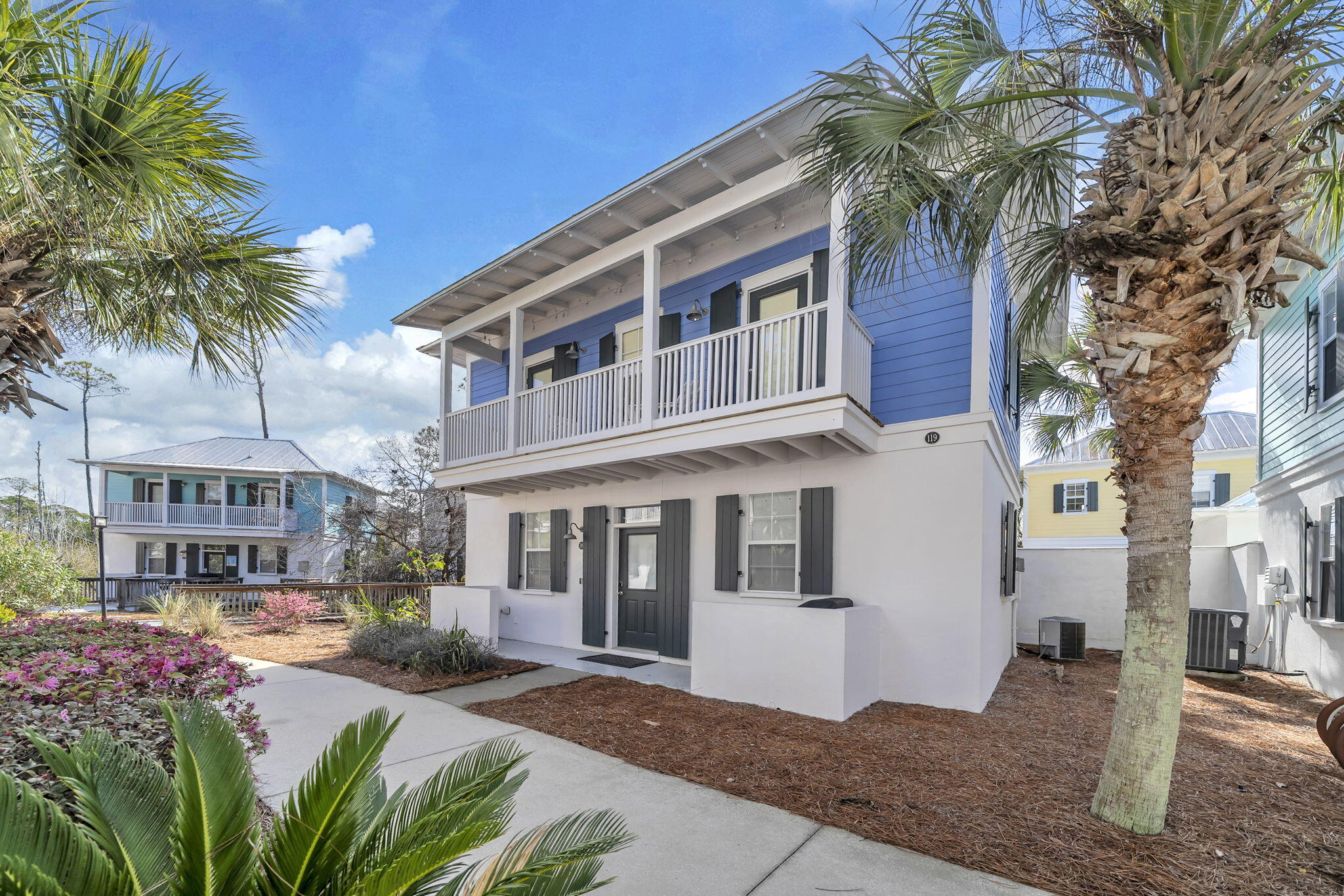 Ideally located just minutes from the sugar-white sands of the Gulf of Mexico, this charming residence offers the perfect blend of comfort and convenience. The home features a spacious open floor plan with the living area flowing into the dining area--perfect for entertaining.

Thoughtfully updated with new porcelain tile flooring throughout, the kitchen has been completely remodeled with custom KraftMaid cabinets, granite countertops, updated appliances, and a tile backsplash.

Both bathrooms have been remodeled with updated tile in the shower and tub areas, new fixtures, modern fans, and stylish finishes.

Additional updates - see full improvements list. The primary suite offers privacy and comfort, while the additional bedroom provides space for guests. A private covered patio extends the living outdoors and includes a grill and outdoor furniture. This unit has never been part of a rental program and has been well-maintained. Community updates include new pool deck pavers, outdoor furniture, and refreshed walkways. Residents enjoy a sparkling community pool and beautifully landscaped grounds.

Conveniently located near scenic bike paths and just a short stroll or ride to the beach, and close to Seaside, WaterColor, and area dining and shopping, this property captures the essence of the 30A lifestyle.