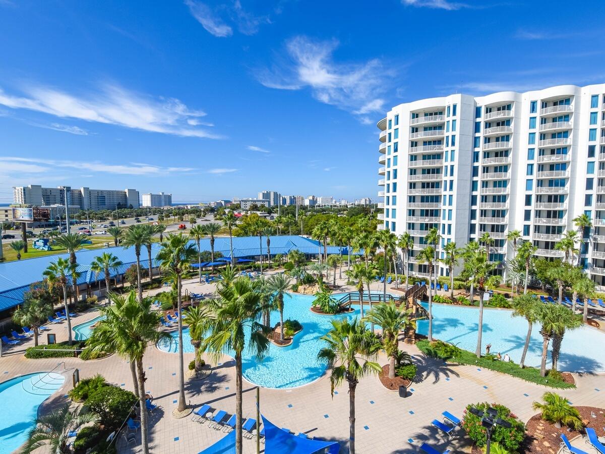 Beautifully renovated 8th-floor condo at The Palms of Destin—fully furnished, turn-key, and ready to continue generating rental income. This 2-bedroom, 2-bath layout has been thoughtfully updated throughout, featuring brand-new kitchen cabinets, countertops, backsplash, and appliances, along with all-new furniture selected for comfort and style. Bathroom includes new tile flooring, updated vanity, and modern lighting for a clean, coastal aesthetic.
The private balcony provides unobstructed views of Henderson Beach State Park and the Gulf of America. The Palms offers an on-site restaurant, coffee bar, and seasonal beach shuttle service. The HOA covers all utilities, including electricity, water, trash, Wi-Fi, and cable—making ownership simple and predictable. Amenities include an 11,000 sq. ft. lagoon pool with waterfalls, a large hot tub set within a lush 2-acre oasis, a children's pool and splash pad, a state-of-the-art fitness center, outdoor pickleball, tennis, and basketball courts, an outdoor grilling area, and more. With its prime location, upscale upgrades, and strong rental history, this condo is an exceptional investment and a great beach retreat.