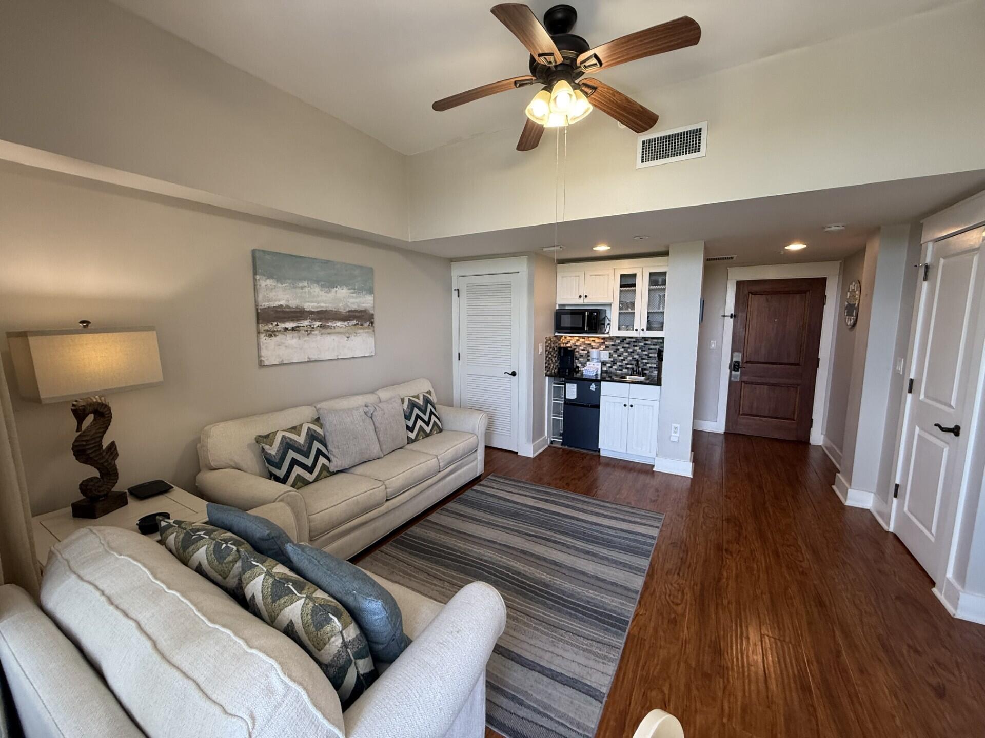 Welcome to Your Emerald Coast Sanctuary
The Village of Baytowne Wharf at Sandestin
Imagine a life where the transition from the daily grind to absolute paradise is as simple as turning a key. Welcome to your turnkey coastal haven, nestled in the vibrant heart of Sandestin's famous Village of Baytowne Wharf. Here, luxury isn't just about the space you inhabit--it's about the effortless, vibrant lifestyle waiting just outside your door.

The Space: A Seamless Blend of Comfort & Convenience
Step inside and instantly feel the soothing, sun-drenched coastal energy. This beautifully updated studio is designed to be both a peaceful retreat and a functional home base for unforgettable memories.

Coastal Sophistication: Unwind in the plush comfort of a king-sized bed, or host extra guests with the convenient sleeper sofa, comfortably accommodating up to four.

The Rare Essentials: Truly a rare gem, this unit eliminates the typical constraints of studio living with a large, private balcony made for morning coffee, plus the ultimate vacation luxury: an in-unit washer and dryer.

Effortless Living: Features a sleek breakfast bar, sink with disposal, microwave, mini fridge/freezer, and a fully stocked selection of dishes and flatware. The spacious closet easily handles your luggage, wardrobe, and beach gear.

Exclusive Owner Perks: Travel light! This property includes a dedicated owners' storage cage--perfect for securing your personal items, bicycles, and beach toys between visits.

The Lifestyle: Your Playground Awaits
Forget the car keys; your new daily routine is entirely pedestrian or powered by a complimentary resort shuttle. Positioned just an elevator ride away from world-class dining, boutique shopping, and legendary nightlife, you are at the epicenter of the fun.

Watch the sky light up with regular fireworks and cutting-edge drone shows, or stroll down to catch live concerts and seasonal festivals. When the emerald waters call, hop on the free shuttle to sink your toes into the sugar-white sands of the Gulf.

As part of the prestigious 2,400-acre Sandestin Golf and Beach Resort, you also gain access to:

Four championship golf courses and world-class tennis & pickleball courts.

Miles of scenic walking and biking paths.

A sparkling resort pool, hot tub, grilling pavilion, and a modern fitness center.

The Founders Club: An exclusive owner-only sanctuary featuring a private kitchen, billiard table, and lounge areas.

A Proven, Turnkey Investment
This isn't just a place to feed your soul--it's an asset that performs. As a proven rental powerhouse, this studio offers immediate, robust cash flow for savvy investors looking to capture a piece of the thriving Florida market:

2024 Actual Rents: $20,668.90

2025 Actual Rents: $19,857.12

Location is Everything
While you may never want to leave the resort property, absolute peace of mind is just minutes away. Grand Boulevard offers premium shopping and theater entertainment right next door, and top-tier healthcare is down the street at Sacred Heart Hospital.

This is Florida living, elevated. Don't just dream about the Emerald Coast lifestyle--live it. Call today to schedule your private showing and step into your future.

All information and measurements are deemed accurate but should be verified by the buyer.