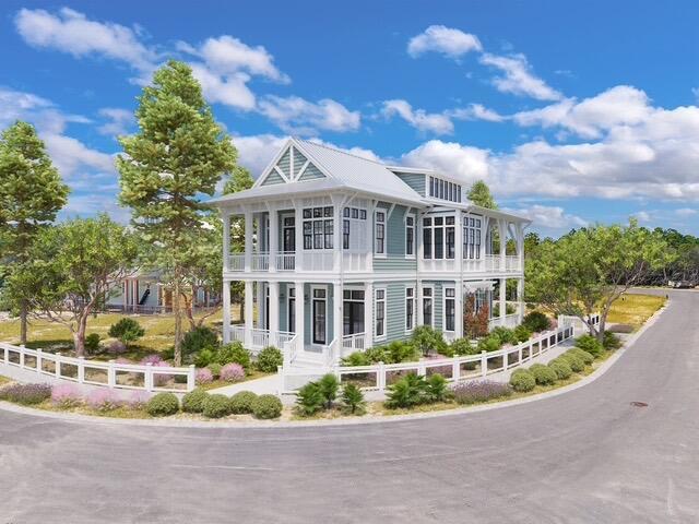A new special property in Watercolor.  Custom Home being built on a Corner Lot.  All upgraded finishes, Furnished with upscale furniture package curated by Kalon Home and designed specifically for this home.  Design Package available upon request.  Under Construction now and the buyer will be allowed to select specific finishes depending on when contract is signed.