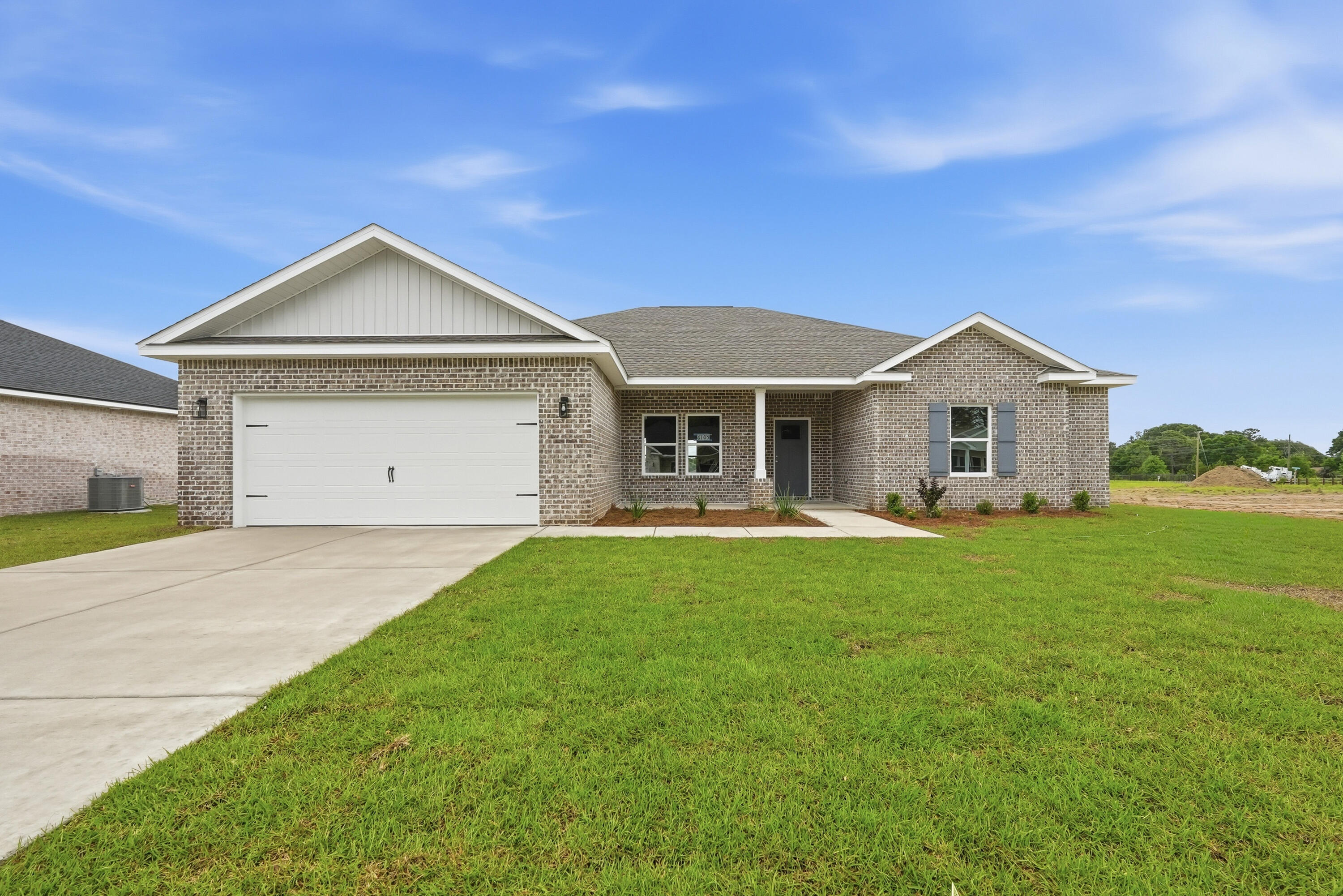 IF YOU NEED SPACE 'THE DALTON' will be ready in Mid-May and is located in Southern Charm - off Poverty Creek Rd.  No HOA, Low County Taxes. This all-brick home will have fully landscaped yard, finished garage, front & rear porches for relaxing and entertaining, 1/4 acre lot.  Entryway opens to gamily gathering space with raised ceiling, recessed lighting, all overlooking the kitchen.  Work island w/bar seating, large dining area, pantry, white shaker cabinets & quartz countertops.  Owner's bedroom/bath features walk-in closet, shower + soaking tub, his/her vanities.  Additional BR'S & baths are split (2 on front & 2 on the back - see floor plan in photos). $15,000 towards closing costs + FREE BLINDS, REFRIGERATOR, WASHER/DRYER (restrictions apply).