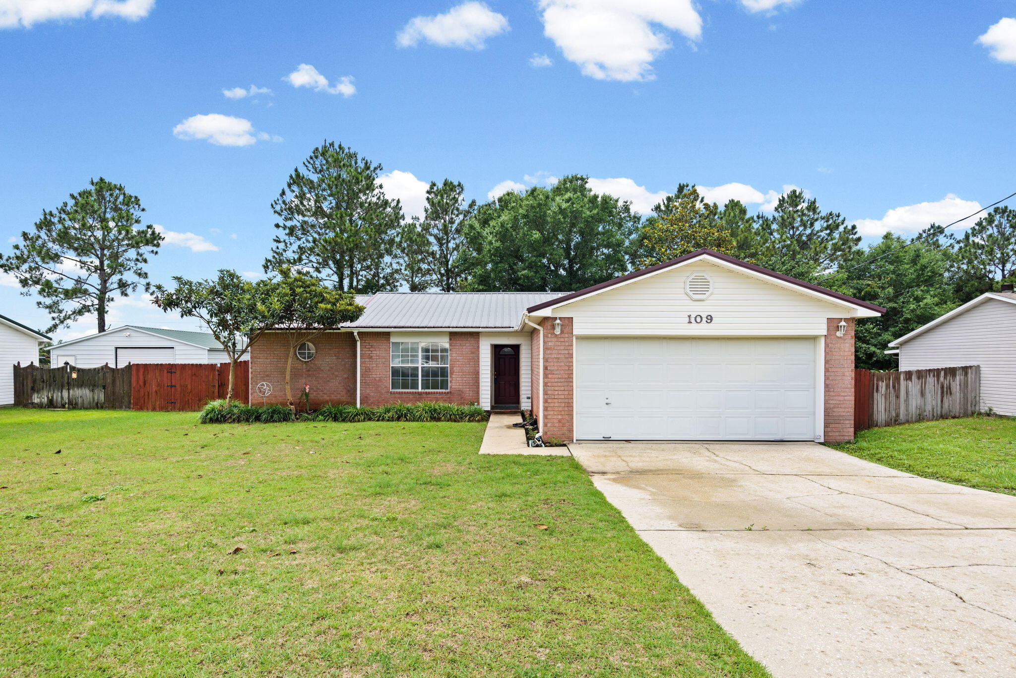 Located in Crestview's coveted Southwest Quadrant with NO HOA, this great 3-bed, 2-bath home offers comfort as well as convenience. Owner has updated the roof and AC since purchase and the  1,421-sq-ft layout features an open floor plan with a split-bedroom design for added privacy. The spacious primary suite includes dual vanities and his-and-hers walk-in closets, offering excellent storage. A formal dining room sits just off the main living area, making it ideal for gatherings or everyday meals.

A significant interior upgrade includes all-tile flooring throughout the home--no carpet remains. 

Outdoor living shines with a covered and screened-in back porch. The fenced backyard offers shade, space, and flexibility for pets, gardening, or play.

Situated on a 10,799-sq-ft lot and built in 1998, this home sits south of I-10 in one of Crestview's most desirable areas--close to schools, shopping, and commuter routes. Come see it today!