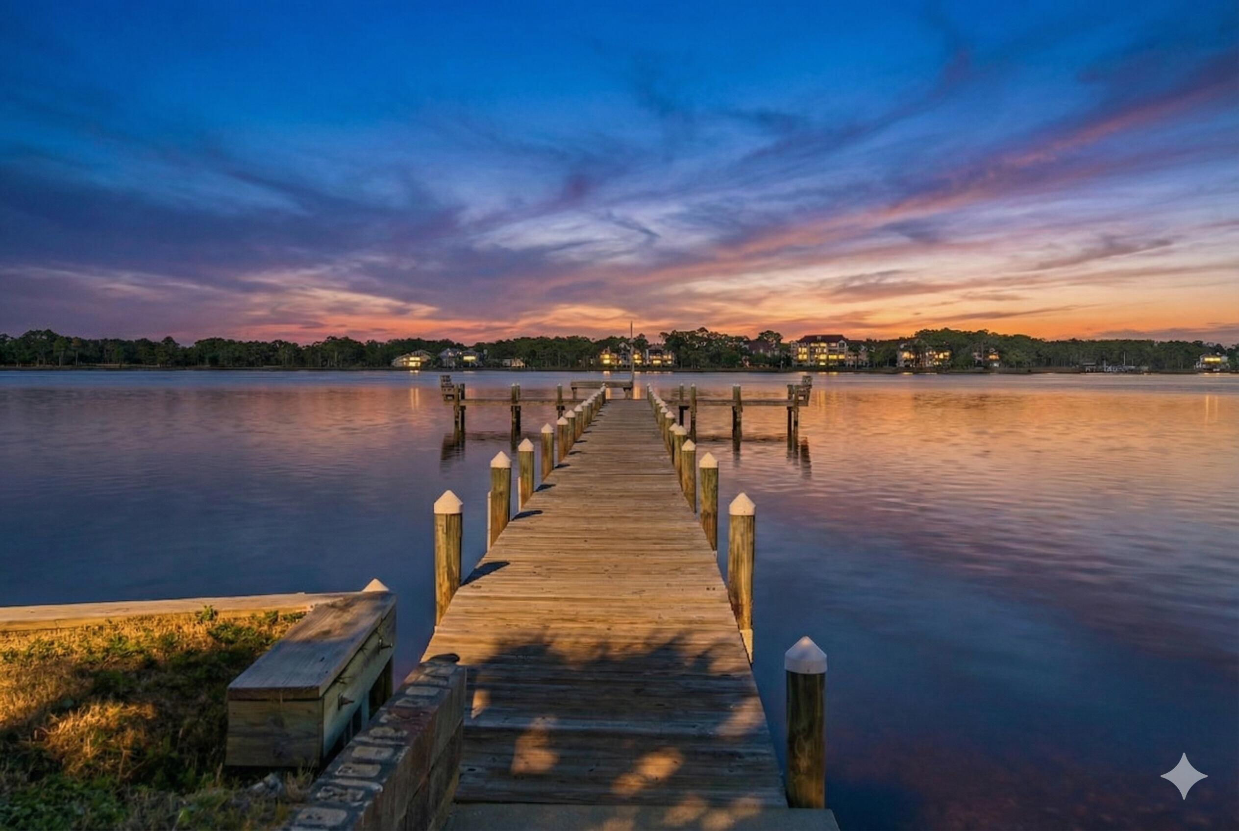 Experience refined coastal living in this beautifully updated residence in the sought-after Pirates Cove community of West Panama City Beach, offering picturesque views of Lake Powell--Florida's largest coastal dune lake.
This community boasts exclusive access to the Gulf via a private dock and boat launch - ideal setting for boating, fishing, paddle boarding, and kayaking.Enjoy the conveniences of direct water access, one of two community pools just outside your door, less than a mile to the closest beach access, as well as dining and boutiques along Scenic Highway 30A, and the natural beauty of Camp Helen State Park. Thoughtfully and completely remodeled, this home boasts a relaxed open concept enhanced by abundant natural light, and ample space for gatherings and everyday living. Inside, a bright open-concept layout with a relaxed coastal feel and thoughtful updates creates an inviting space for everyday living and entertaining. Spacious porches on both the main and second levels offer lake views and stunning sunsets. The updated kitchen is well-appointed with granite countertops, stainless steel appliances, gray shaker cabinetry, and generous bar seating, seamlessly connecting to the main living space.
Offered turn-key furnished and supported by a strong rental history, this property presents an exceptional opportunity as a primary residence, second home, or income-producing investment.