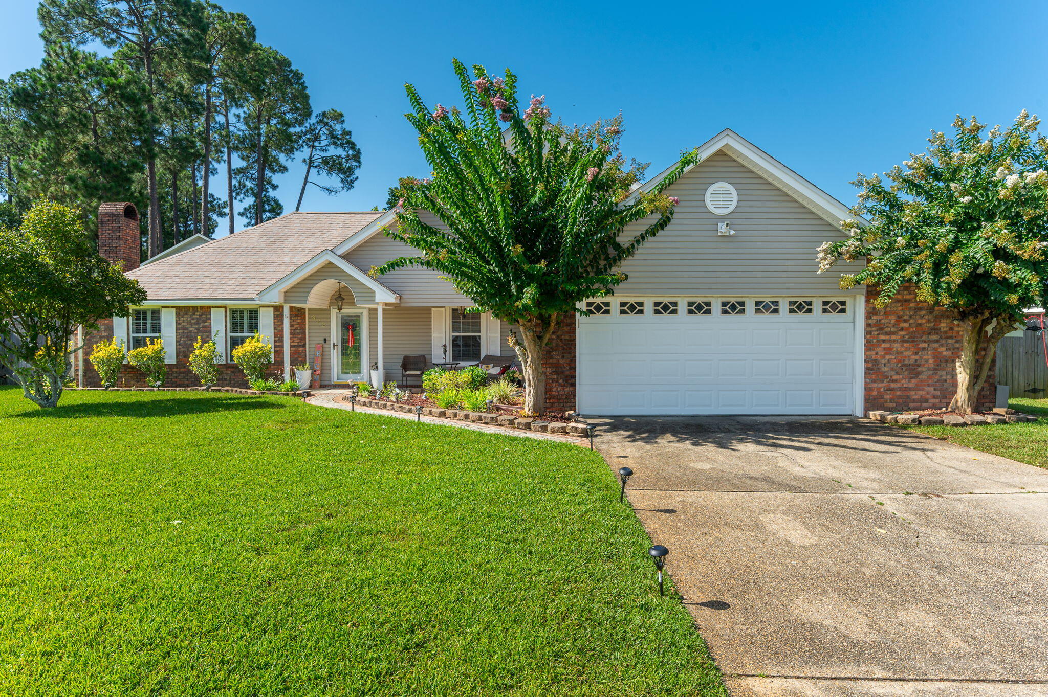 POOL HOME UNDER $500K! To say that this home is near everything in Fort Walton Beach would be an understatement. FWB HCA Hospital is 1.2 mi, FWB Golf Course is 2 mi, Lowes 1.2 mi, Walmart and Sam's are 1.5 mi, and beach access is 6.5 mi. Doesn't that scream close to everything? Welcome home to this charming two-story retreat, thoughtfully designed for both everyday living and effortless entertaining. With five spacious bedrooms and three well-appointed bathrooms, there's plenty of room for family, guests, and everything in between.
Step outside to your own private backyard oasis, where a sparkling pool, relaxing hot tub, and expansive deck create the perfect setting for weekend barbecues, evening gatherings, or simply unwinding under the ambient deck lighting after a long day.
Inside, the spacious family room welcomes you with a cozy fireplace, creating the perfect place to gather during cooler evenings. The heart of the home is the beautifully accented kitchen, featuring warm maple cabinetry, granite countertops, stainless steel appliances, and a casual eat-in dining area. Overlooking the pool and backyard, it's an ideal space to cook, dine, and stay connected with family and guests.
Adding even more versatility, the heated and cooled sunroom provides year-round comfort while offering peaceful views of the beautiful backyard oasis--making it the perfect spot for morning coffee, reading, or simply enjoying the scenery.
This home blends comfort, functionality, and inviting indoor-outdoor living, making it a wonderful place to create lasting memories.