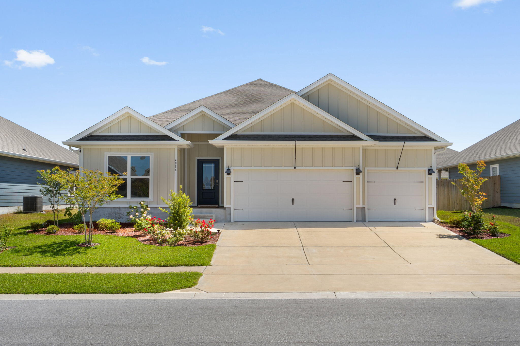 Welcome to Titus Park--one of Panama City's most desirable newer communities! This beautifully maintained home offers the perfect blend of modern design, comfort, and convenience. Featuring an open-concept floor plan, this residence is ideal for both everyday living and entertaining. The spacious kitchen boasts granite countertops, stainless steel appliances, a large island, and ample cabinet space, seamlessly flowing into the bright and airy living and dining areas. The primary suite provides a relaxing retreat with a walk-in closet and a well-appointed en-suite bath featuring dual vanities and a walk-in shower.  Additional bedrooms are generously sized, offering flexibility for guests, a home office, or growing families. Step outside to enjoy the private backyard-- perfect for morning coffee or evening gatherings.

Located in the sought-after Titus Park community, residents enjoy sidewalks, green spaces, and a welcoming neighborhood feel. Conveniently situated just minutes from shopping, dining, schools, and a short drive to Tyndall Air Force Base and the beautiful Gulf Coast beaches. Don't miss your opportunity to own this move-in-ready home in a prime Panama City location!
