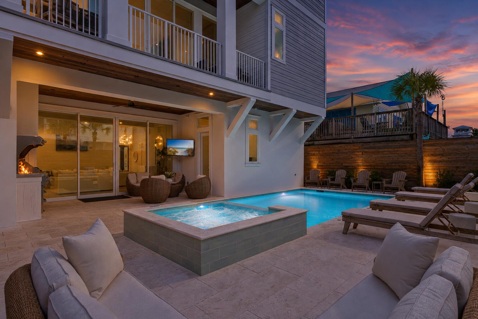 Luxury estate. Exceptional investment. Rarely do both exist in one property. Unlike most high-performing vacation rentals, 65 Daytona Street doesn't feel like a rental--it feels like a private luxury retreat. With nearly $240,000 in 2026 reservations already on the books (as of June) and current booking trends pacing toward $300,000, this home delivers proven performance without sacrificing the ownership experience. An stablished management company has even offered a $325,000 annual rental guarantee (buyer to verify). Beautifully furnished, impeccably maintained, and completely turnkey, this home needs absolutely nothing. Resort-style pool and spa, summer kitchen, elevator, Gulf-view observation deck, deeded beach access, and luxury finishes throughout create a home that's as rewarding to own as it is to enjoy.
 The backyard is a destination of its own, featuring a resort-style heated pool and spa, expansive outdoor living areas, and a fully equipped summer kitchen that invites evenings under the Florida sky.

Inside, soaring ceilings, designer lighting, custom finishes, and a chef's kitchen centered around an oversized quartz island create a home that feels sophisticated, warm, and unmistakably luxurious--not commercial.

The experience continues on the fourth-floor observation deck, where Gulf views provide the perfect backdrop for sunset cocktails, morning coffee, or entertaining guests after a day at the beach.

Located just moments from deeded beach access in the heart of Miramar Beach, owners and guests enjoy effortless access to sugar-white sand, emerald waters, dining, shopping, golf, and everything that defines the Emerald Coast lifestyle.

Whether your goal is maximizing returns, creating unforgettable family memories, or owning a property that excels equally as an investment and a luxury retreat, 65 Daytona Street delivers a combination that is extraordinarily difficult to find.

This isn't just about the bottom line--it's about quality, comfort, and a lifestyle you'll cherish. If you're seeking a property that prioritizes experience over everything else, this is your rare opportunity.