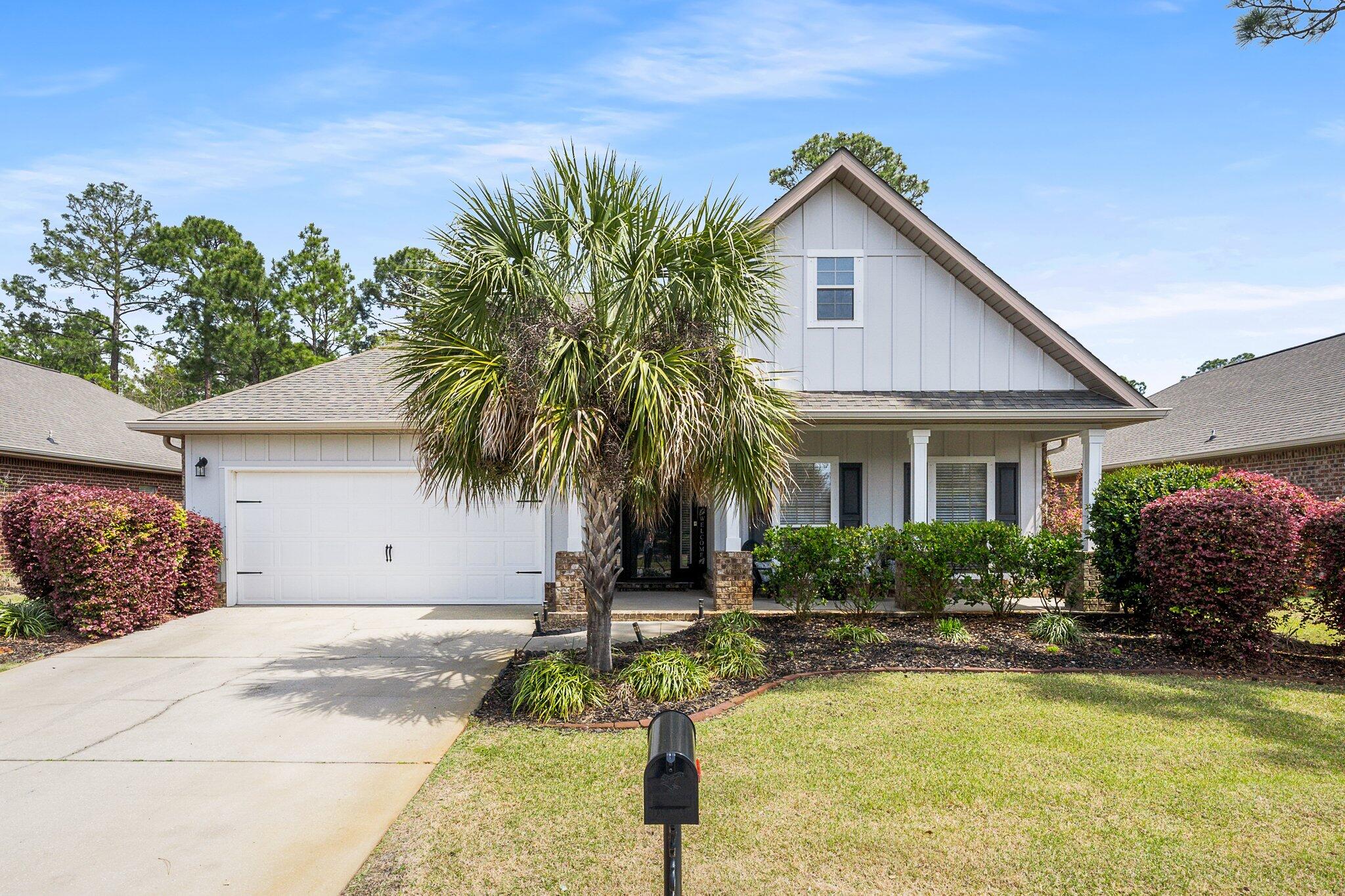 This beautiful floor plan features 3 bedrooms and 2 baths and has dark hardwood floors and tile throughout. The kitchen has top-of-the line stainless appliances, granite countertops, tile backsplash, and dark wood cabinets. The spacious master suite offers a place of quiet relaxation that includes a sitting area and a roomy master bath with a whirlpool tub. The backyard is perfect for entertaining, with both a screened in backyard patio and and open extended area, fenced, and backs up to a state forest. Landscaping included. Whispering Lake is a beautiful community and is centered around a tranquil fresh water lake that is perfect for fishing. A Rental Application Fee of $70 for each applicant will be collected to initiate a credit screening and criminal background check as part of the application evaluation process. Beach Sunsets Inc charges a Tenant fee of $25 per month payable with rent. Renter's Insurance is required; option available for $11.95 per month. Pet Security Deposits are $500 per pet and refundable if there is no damage at lease end. Pet Rent is $25 per pet per month. At lease execution, security deposit(s), pet security deposit(s), and any lease-required prepaid rent are due and payable. Your first rent payment is made the day you move in and due the 1st to 5th of each month thereafter
