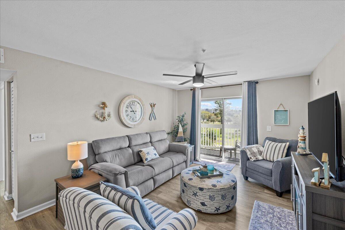 Turn-key and fully furnished, this beautifully maintained 2 bedroom, 2 bathroom condo offers an incredible opportunity for a primary residence, vacation getaway, or investment property in the heart of Destin.

Located on the third floor of a three-story building, this unit offers added privacy, peaceful living, and beautiful natural light throughout. One of the standout features is the extra window in the primary bedroom, a rare feature not found in all units within the community, creating a bright and airy retreat.

This condo is being sold completely furnished, including the beds, dressers, TVs, couches, kitchen essentials, decor, and more, making it truly move-in or rental ready from day one. Similar units within the community have demonstrated strong vacation rental appeal, making this an excellent opportunity for buyers seeking flexibility and investment potential.

Step outside onto the private balcony and enjoy peaceful views of mature trees, natural privacy, and stunning sunset skies. Conveniently located just a short walk to the white sandy beaches, this condo also offers easy access to a dog park across the street and new pickleball courts currently being built nearby.

Whether you are looking for a personal coastal retreat or exploring short-term rental possibilities, this ready-to-enjoy condo checks all the boxes. Step out onto the private balcony and enjoy peaceful views with mature trees that provide natural privacy and beautiful sunlight throughout the day. You can even catch stunning sunsets right from the balcony.

Located in the heart of Destin, you are just an easy walk to the white sandy beaches. You will also love the convenience of having a dog park right across the street and new pickleball courts being built just a short walk from the building. Whether you are searching for an investment property or your own personal getaway, this ready to go condo checks all the boxes.