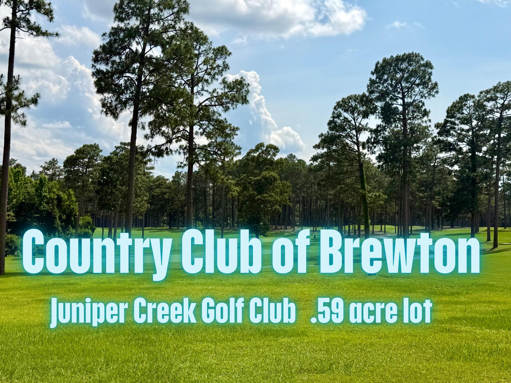 Wooded Homesite in the Country Club of Brewton! Juniper Creek Golf Club was developed around an 18 hole golf course designed by Jerry Pate and is loaded with amenities. This upscale residential community features the golf course, clubhouse, swimming pool, tennis, and multiple lake features throughout the course. This lovely community is the perfect place to build your custom home. You will benefit from the low Alabama taxes, yet your are just over the Florida state line. Conveniently located in Brewton which boasts that small town community feel, and only 1 hr to Pensacola to the South if you want to go to the beach or experience the culture and nightlife of the big city. Whether you want to buy now and hold for the future or build your dream home today, this affordably priced lot should be at the top of your list. Priced to sell!