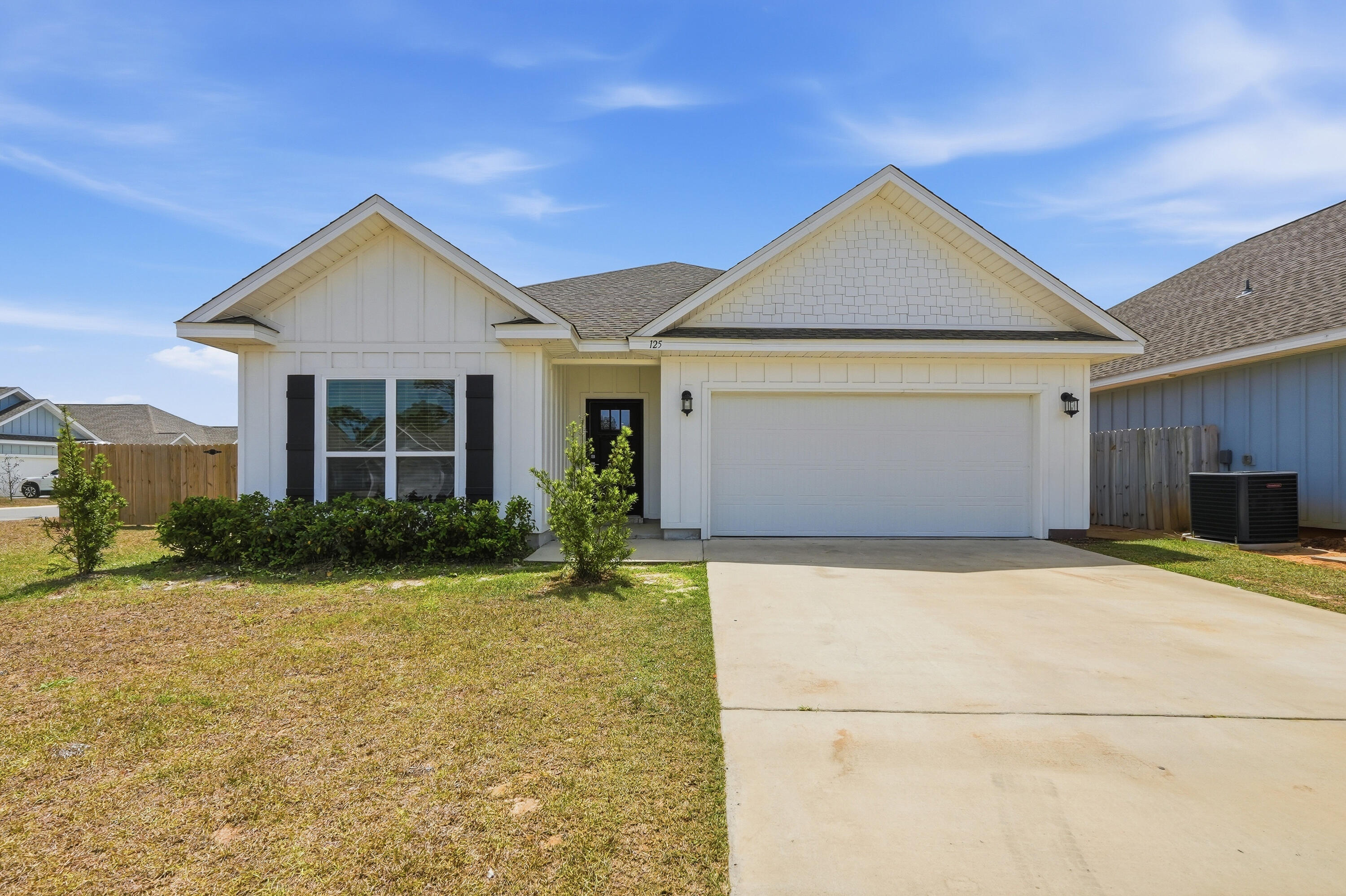 Assumable VA loan at 4.99% for qualified buyers!!! Built in 2023 and move-in ready, this South Crestview home checks all the boxes! Situated on a privacy-fenced corner lot, it features a desirable split-bedroom plan and a bright, open living space. The standout? A spacious primary suite with a walk-in closet that connects directly to the laundry room--designed for everyday ease. Enjoy a quiet neighborhood just minutes from hospitals, schools, shopping, and dining, plus a convenient commute to Eglin Air Force Base. Bonus: Assumable VA loan at 4.99% for qualified buyers!