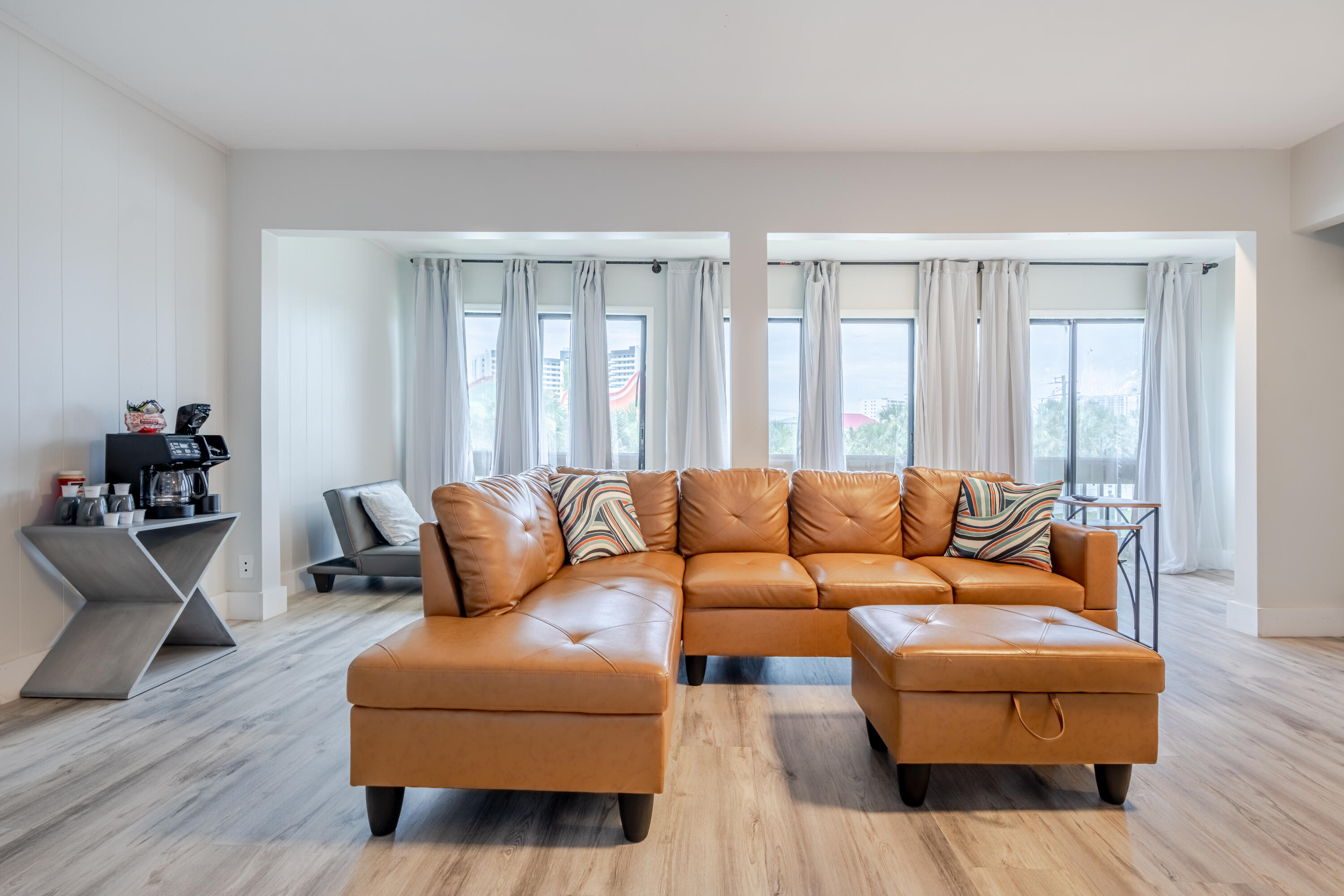 Affordable Investment Condo in Destin just 0.8 miles from public beach access. Located in Gulf Terrace this 1 Bedroom,1.5 Bath is Exceptionally well maintained with coastal touches, beachy vibes & smooth ceilings. Located on the 2nd floor is sold fully furnished. Must see to appreciate! Locals & Tourists Love the Place and the amenities that are available in the complex. Gulf Terrace is a Pet Friendly Community, Free Parking, No Flood Zone, NO RENTAL RESTRICTIONS!  Community Features: two gated entrances from HWY 98 and Airport Rd, Access to 3 swimming pools, Tennis/Pickleball court, Dog Park, EV chargers, maintained green areas, picnic tables & a lake. HOA is $602/ Month Includes: building insurance and exterior maintenance, water, internet, sewer, trash, landscaping, and maintenance of pools and gates.
