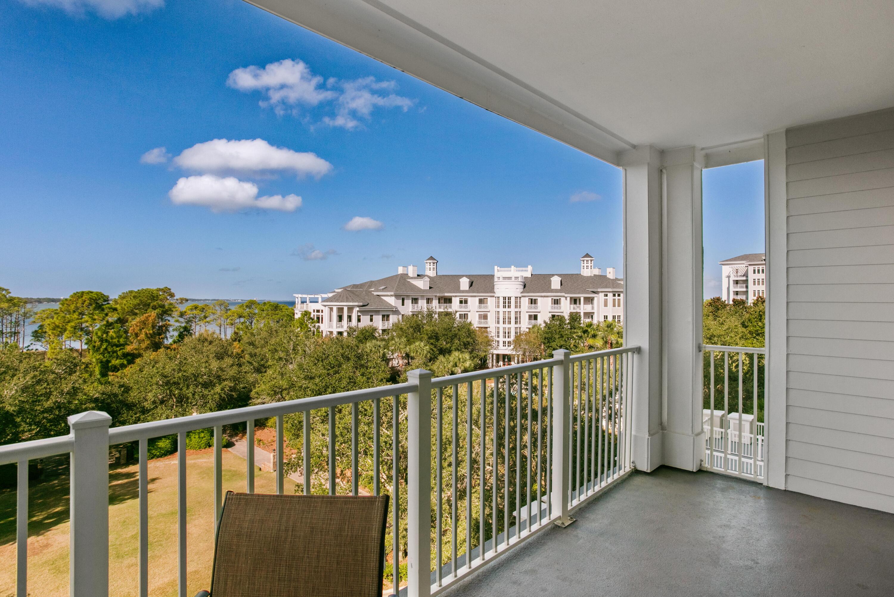 Experience breathtaking western views of the Choctawhatchee Bay and the Grand Gardens/Pool from this stunning 5th-floor lock-off condo. Featuring 2 bedrooms and 3 full baths, this unit offers a flexible floor plan to maximize rental potential—rent it as a studio, a 1-bedroom/2-bath, or a full 2-bedroom/3-bath retreat. Enjoy effortless upkeep with sleek tile flooring throughout and bay-facing balconies in both the studio and 1-bedroom spaces. Plus, both units are equipped with brand-new 2022 HVAC systems for year-round comfort. The Grand Sandestin welcomes you with gracious architecture and luxurious amenities including a fitness center, Ballyhoo Bar, swimming pool, seasonal on-site check-in, and concierge services. The Grand Sandestin is located adjacent to the fabulous shopping, playground, family friendly activities, formal and informal dining and night life hot spots in the pedestrian Village of Baytowne Wharf. In addition, Hotel Effie is just a few steps away with a rooftop pool and bar and fine dining at Ovide. 
As an introduction to the Sandestin lifestyle, we invite our new owners to explore amenities that make Sandestin special. The listing brokerage and seller(s) are presenting the buyer(s) of this property with (2) 90-minute rounds of Tennis court time, a golf foursome at one of our three championship courses, and a round of golf for up to four (4) players at the unrivaled Burnt Pine Golf Club.
Sandestin Golf and Beach Resort features more than seven miles of beaches and pristine bay front, four championship golf courses, 15 world-class tennis courts, a 226-slip marina, a fitness center, spa and celebrity chef dining. Shop, dine and play at the charming pedestrian village, The Village of Baytowne Wharf and more. Inside the gates of the resort, residents enjoy a balanced lifestyle of high-class living, spanning the 2,400 acres from the beach to the bay. Everything within the gates of the resort is accessible by golf cart or bicycle. The entire resort is interconnected by miles of pedestrian, bike and golf cart paths that weave through groves of live oaks, meandering past natural lagoons, fountains, man-made lakes, and meticulously landscaped fairways.