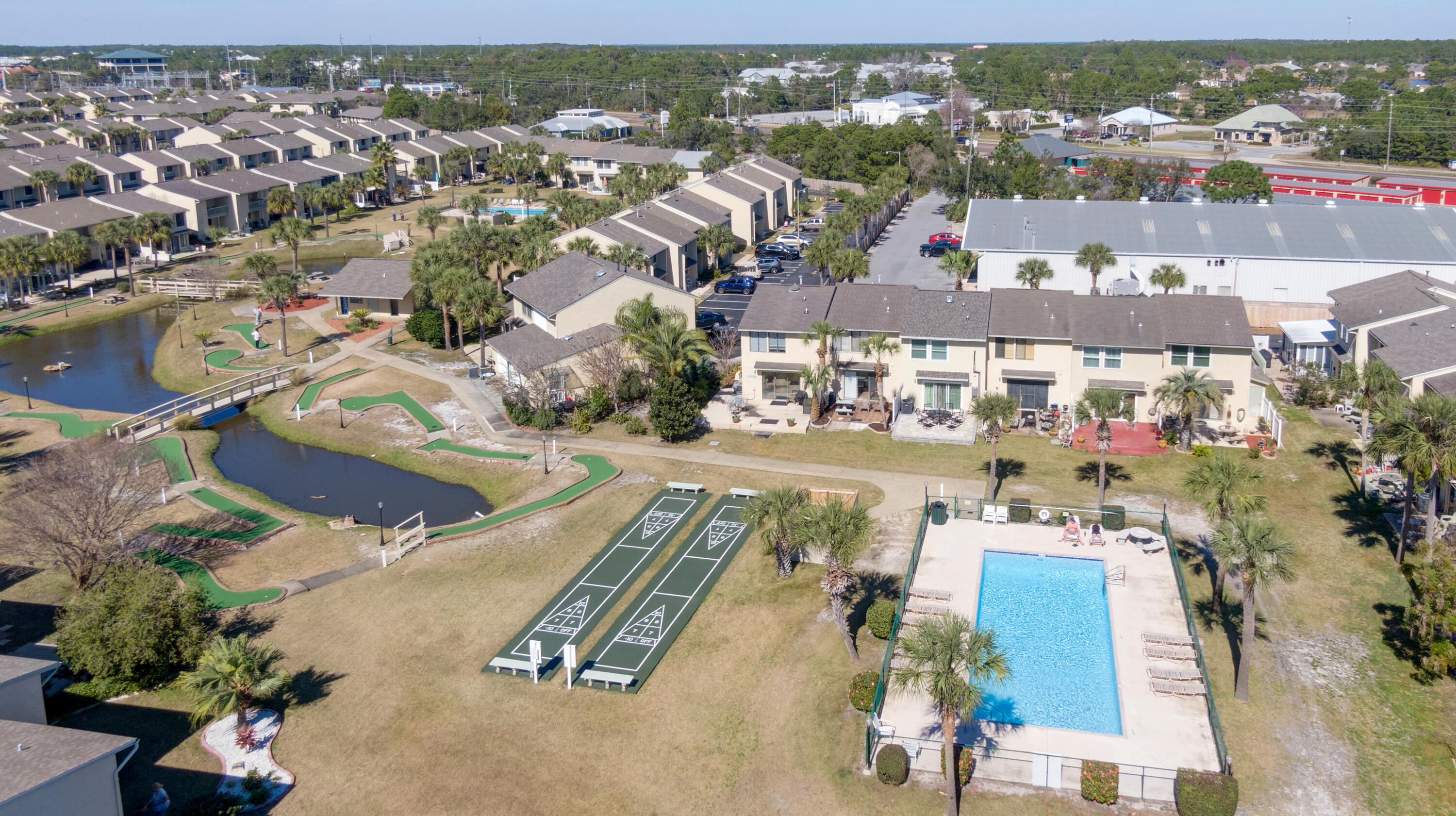 Welcome to 160 Linda Marie Lane, located in the gated community of Gulf Highlands Beach Resort. Offering 11 pools, 3 tennis courts, 4 pickle ball courts, 2 playgrounds, 18 hole putt-putt golf course, shuffleboard court, Beach access, and golf cart friendly. Fully Furnished 2 bedroom 2.5 Bath Vacation rental. Located in the heart of Panama City Beach, you're minutes from Pier Park, dining, shopping, and entertainment, making this property highly attractive for vacationers year-round.