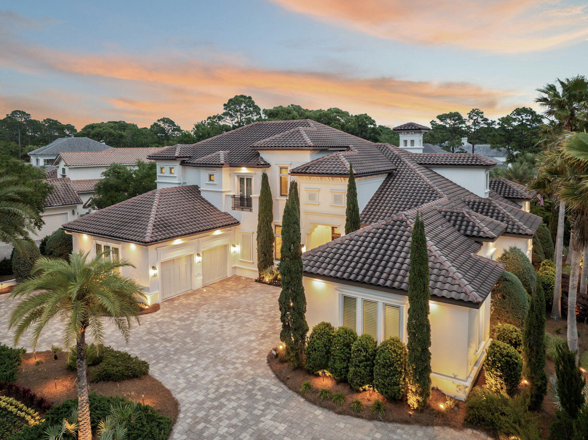 Tucked inside the private, double-gated Burnt Pine community at Sandestin Golf and Beach Resort, this Miramar Beach estate has been loved, maintained, and upgraded with the kind of care that only a true home receives. From the moment you walk through the door, you feel it -- the attention to detail, the pride of ownership, the quiet confidence of a property that has never been neglected. Fresh interior paint, new designer lighting, and rich hardwood flooring in the primary suite set the tone. Then the details unfold, a state-of-the-art home theatre, wet bar, upstairs mini kitchen, 3-car garage, and a Control4 smart home system that puts everything at your fingertips from anywhere in the world. Outside, an outdoor summer kitchen and fireplace frame a private heated saltwater pool built for evenings you won't forget. A whole-house generator, professionally serviced twice yearly, ensures this home never lets you down.

What truly makes this home special is its location inside Sandestin Golf & Beach Resort. You're wrapped in 2,400 acres of 4-championship golf courses, a full serve marina, tennis center, miles of walking and biking trails, dining, shopping, and the freedom of golf-cart living.