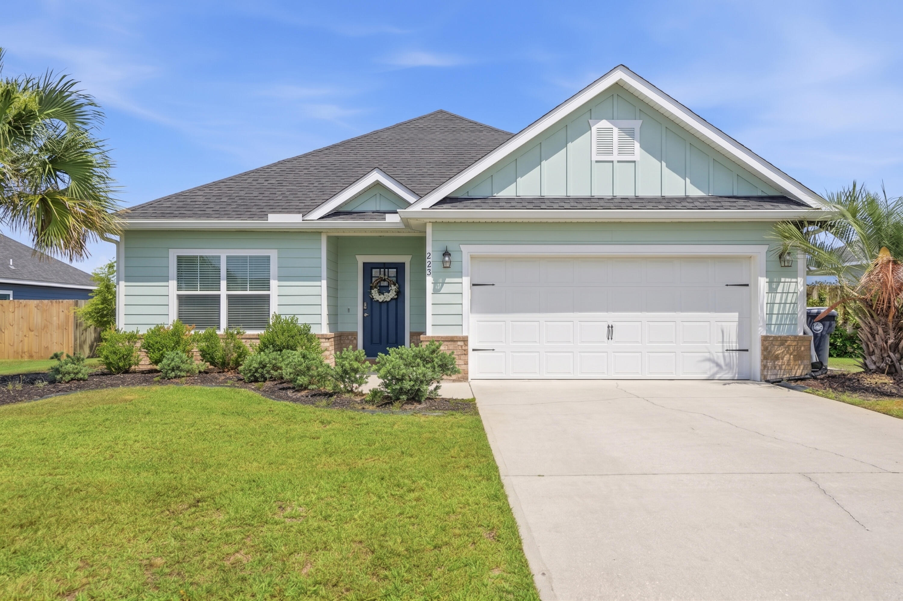 Welcome to this beautiful 4-bedroom, 2 bath home located in the desirable Cross Creek Estates community of Freeport, Florida. Built in 2018, this well-maintained residence offers modern comfort and functionality with a spacious floor plan, a two-car garage, and a large fenced backyard perfect for pets, play, and outdoor entertaining. A standout feature of this property is its solar power system with battery backup, providing significant energy savings and exceptional peace of mind. The solar panels help keep monthly electricity costs remarkably low, reducing dependence on utility power and helping homeowners save year-round. In addition, the integrated battery backup system stores energy for use during power outages, ensuring that essential appliances and household systems continue to operate when storms impact the area. This added level of energy independence is a valuable advantage for Florida homeowners. Conveniently located near schools, shopping, and the growing amenities of Freeport, this move-in-ready home combines modern living, energy efficiency, and storm-ready reliability in one exceptional package.
