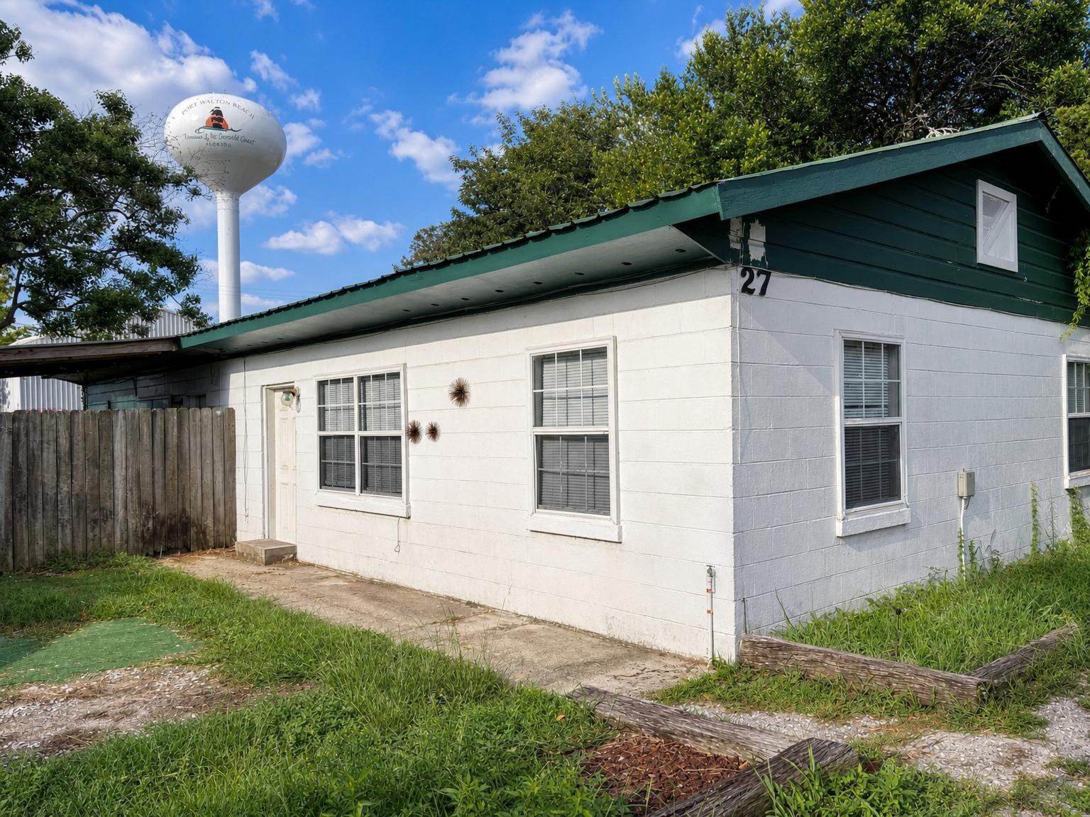2 bedroom, 1 bath home. Close to Uptown Station and 2 minute drive from HWY 98. Ceramic tile floors throughout - NO carpet. Kitchen and bathroom have been updated. Ceiling fans in all rooms. Stackable washer & dryer included for tenant use (as is) Owner will allow small pets up to 25 lbs with an approved pet application, $350 non-refundable pet fee per pet. *All Coastal Realty Services residents are enrolled in the Resident Benefits Package (RBP) which includes renters insurance, HVAC air filter delivery (for applicable properties) and our best-in-class resident rewards program, and much more! More details upon application.