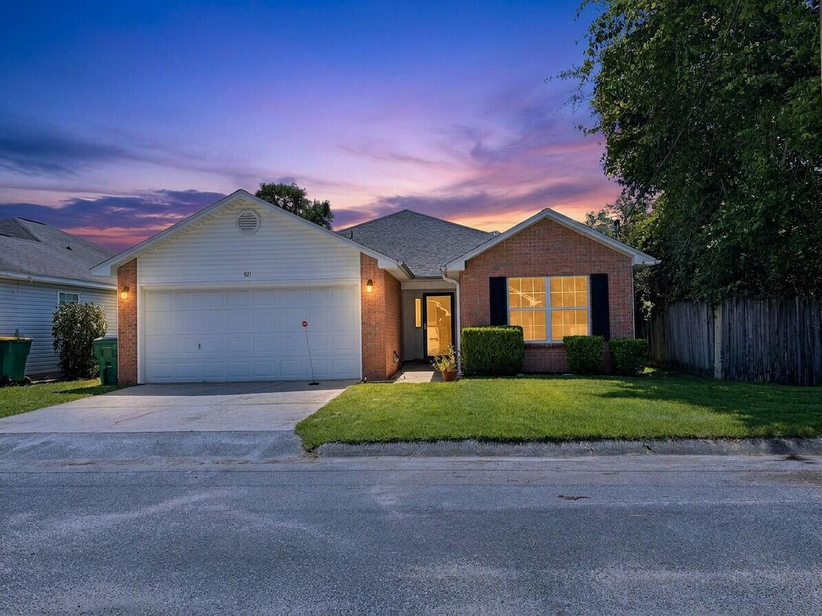 Assumable Loan!! Charming single-story home in a small subdivision conveniently located behind Kohl's. This house is the last one at the end of a dead end street (no thru traffic!!). Features include a tray ceiling in the living room, French doors leading to the patio, tile flooring, and an angled breakfast bar. The spacious primary suite offers a large walk-in closet. Additional highlights include a 2-car garage with opener and pull-down attic stairs, and a cozy fenced backyard. Conveniently located near medical facilities, Eglin AFB, Hurlburt Field's back gate, and the Fort Walton Beach Golf Course.