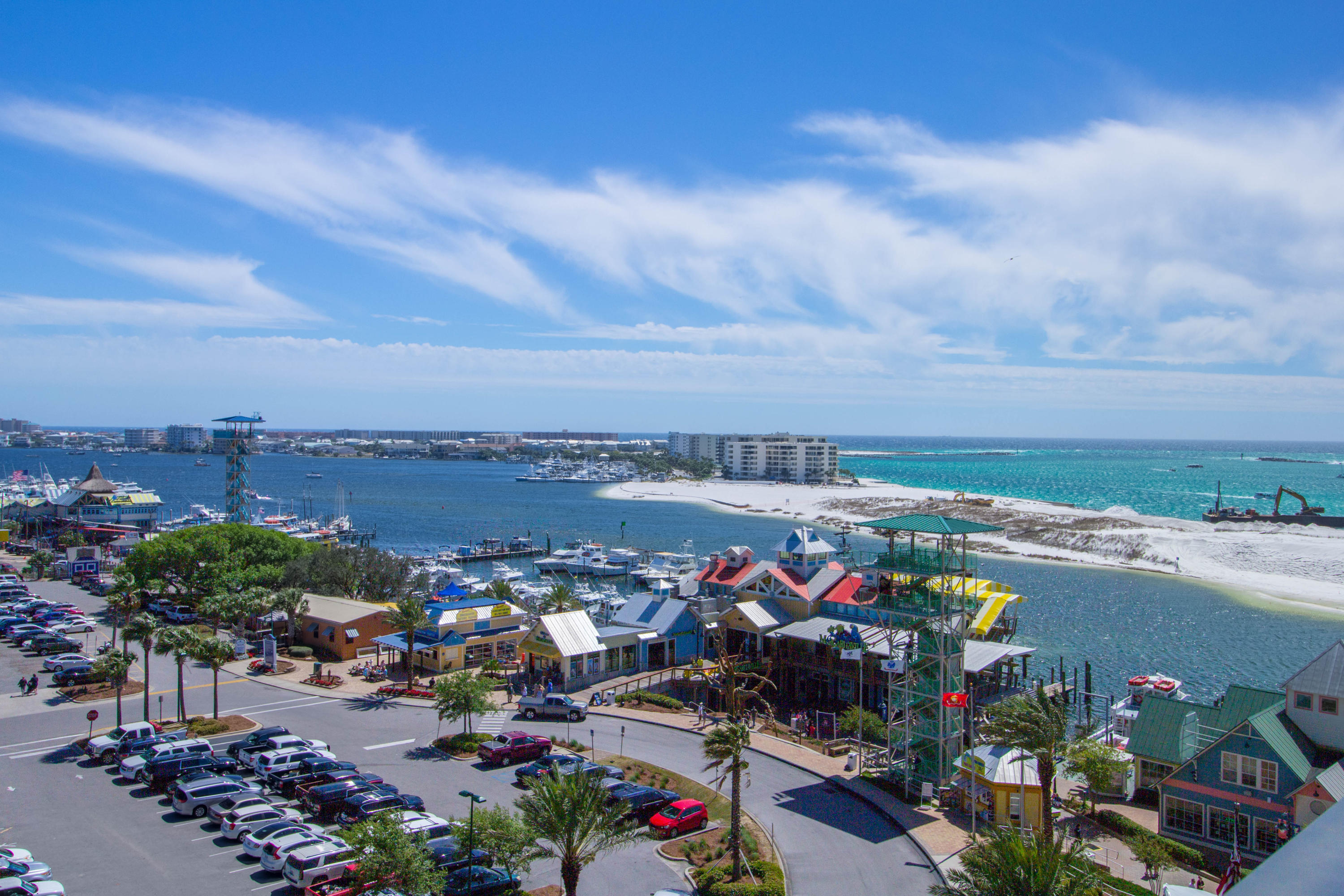 $35,000 Price Improvement to the benefit of you, the buyer! Now the lowest priced share available for purchase with water views. Fractional Ownership. Share C for sale. 6 Weeks of Usage each year. Three bedroom/three bathroom condominium and can sleep up to 8 guests. Water views include the East Pass, Destin Harbor, and the Gulf of Mexico. Amenities galore include The Spa at Emerald Grande offering 11 treatment rooms for individual and couple treatments, East Pass fitness center with cardiovascular equipment and free weights, water beach shuttle that will take owners to Destin's famous pristine, white beaches, 2,500 square foot Grande Vista Pool Deck,and much more.