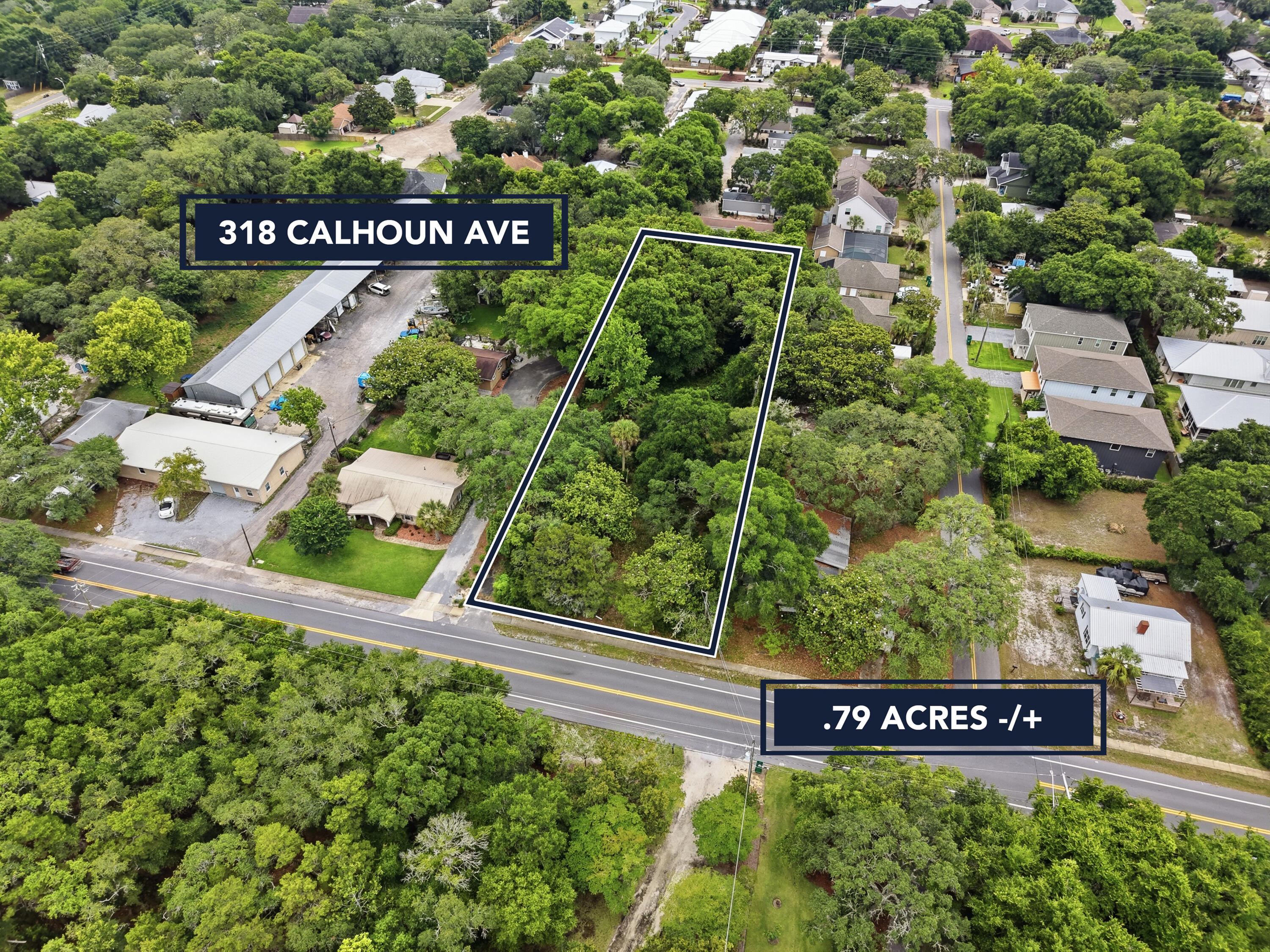 Rare opportunity to own approximately 0.79 acres in the heart of Destin. This combined parcel offers exceptional potential for a custom home, investment property, or future development in one of the Emerald Coast's most sought-after locations.

Conveniently located just minutes from the Destin Harbor, HarborWalk Village, Henderson Beach State Park, Destin Commons, golf courses, marinas, shopping, dining, and entertainment, this property provides easy access to everything Destin has to offer while still offering the space and privacy that larger parcels provide.

The property features mature trees and ample room to bring your vision to life. Large vacant land opportunities of this size are becoming increasingly difficult to find within Destin city limits, making this a unique offering for builders, investors, and buyers seeking additional space.

Whether you're looking to build now or hold for future possibilities, this property presents a rare chance to secure nearly an acre in a highly desirable location near Destin's beaches, boating, fishing, and recreational amenities.