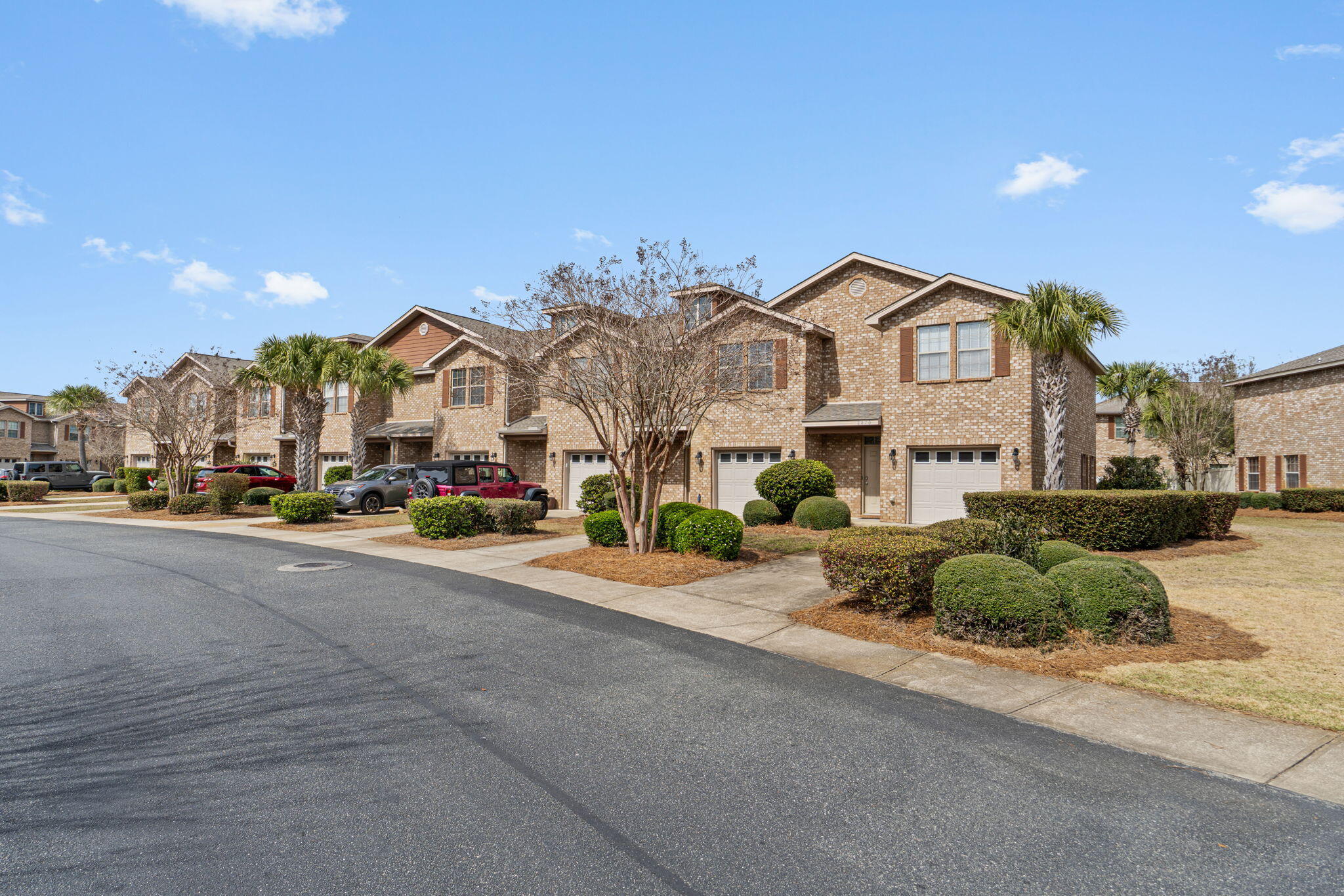 MOVE-IN READY,
Welcome home to this beautifully updated 3-bedroom, 2.5-bath townhome ideally located in a charming, well-maintained community in desirable East Navarre. Just minutes from Navarre Beach, local shopping, dining, and an easy drive to Hurlburt Field AFB, this home offers comfort, convenience, and coastal living at its best.
The community of Reserve Pointe features wonderful curb appeal with sidewalks, palm trees, a community pool, playground, and maintained landscaping. This home is ideally situated at the front of the community with easy access to the playground, pool, mailboxes, and nearby guest parking, offering added convenience for everyday living.
Step inside to a welcoming foyer that flows seamlessly into the spacious family and dining area. There is no carpet .... throughout the home--instead, you'll enjoy gorgeous newly installed wood-plank look LVP flooring and fresh paint throughout, creating a clean, modern, and low-maintenance living space. A glass door leads to the private north-facing outdoor patio, perfect for relaxing and enjoying beautiful Florida evenings while cooking out and entertaining.

The kitchen offers newly painted staggered cabinetry, a hop-up breakfast bar, and stainless steel appliances. A convenient downstairs half bath features a granite vanity with an under-mount sink.

Upstairs, the spacious primary suite includes a large walk-in closet and an en-suite bathroom with granite double vanity and step-in shower. Two additional bedrooms offer generous closet space, and the second full bath includes a granite vanity and tub/shower combination. The laundry closet is conveniently located upstairs.

Additional features include ceiling fans, blinds throughout, fiber optic internet availability, and HOA coverage that includes exterior building insurance and grounds maintenance.

This well-maintained, move-in ready home offers style, convenience, and an ideal East Navarre location. Schedule your private showing today!