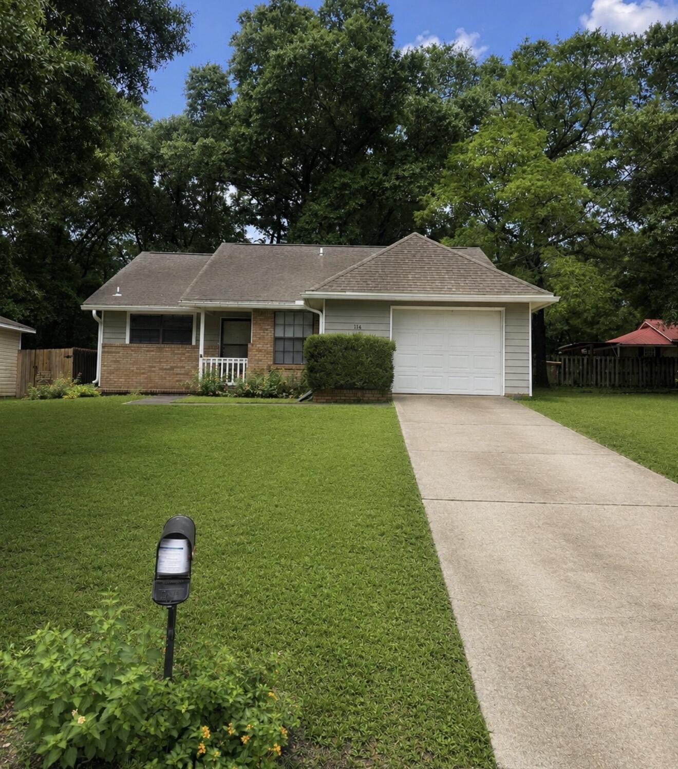 Three Bedroom 2 bath home, centrally located in Crestview. One Car garage, fenced yard and fireplace.
