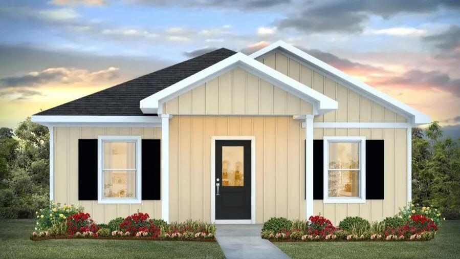 The Rivers Cove community offers residents: Gorgeous Community Pool, Community Center and a nice Community Playground.  The new 'CALLAWAY' floorplan is a charming Florida cottage style home with no wasted space, a desirable open design for relaxed living. 3 bedrooms and 2 bathrooms. Easy care beautiful wood-look flooring, delightful kitchen with stainless appliances, quiet dishwasher, smooth top range, built in microwave and pantry. Also included is Fabric hurricane door/window protection and a Smart Home 'Connect' system with several convenient Smart Home Devices you will enjoy. ALL LISTING pictures, colors, features, and size may vary. Square footages are approximate.