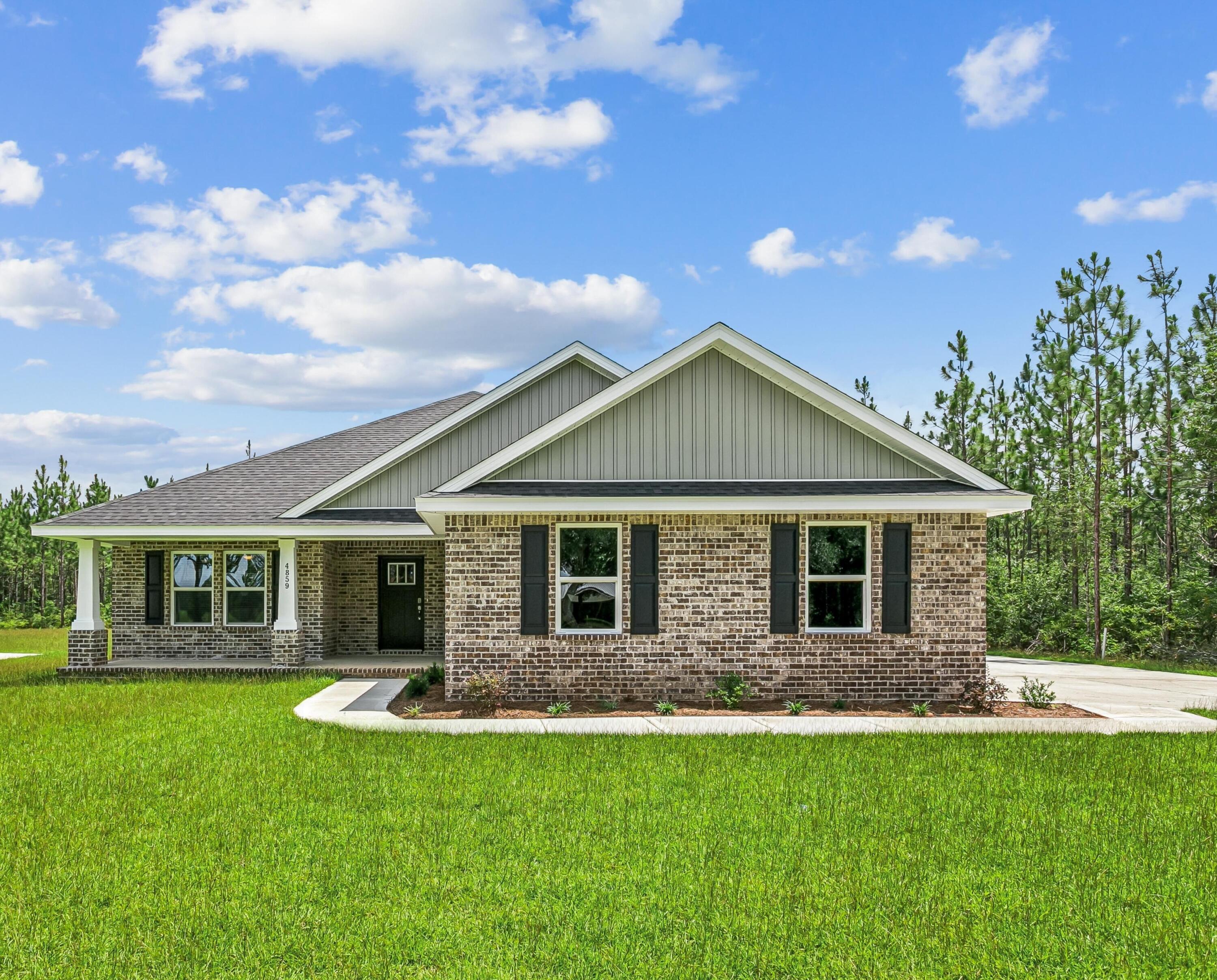 Welcome home to your new country estate for laid back living with all the conveniences of a modern, wonderfully built home. This stunning Ruby Estate Floor Plan is situated on a private 1.03-acre estate lot in the Walther Reserve community in Milton. Offering 4 bedrooms, 3 full bathrooms, and 2483 square feet of beautifully designed living space, this home blends modern convenience with spacious country charm.
The oversized homesite is tucked away in a quiet, low-traffic street surrounded by nature, providing the perfect backdrop for privacy and peaceful living. Inside, the home showcases Herbst Homes' signature quality and attention to detail, with upscale features throughout. You'll find high-end cabinetry, granite or quartz countertops, and premium finishes that elevate every space. The kitchen is equipped with stainless steel appliances, under cabinet lighting, soft close cabinets, a walk-in pantry, all designed for both function and beauty.
Additional upgrades include a whole-house blinds package, crown molding in the common areas, and durable luxury vinyl plank flooring. The spacious, split-bedroom layout includes a luxurious primary suite with a tray ceiling, tiled walk-in shower, garden tub, double vanities, and a generous walk-in closet. A side-entry three-car garage elevates curb appeal with a clean, upscale look while providing ample space and functionality. This home has it all!
Pictures are of a similar home, colors may vary. Projected completion is August 2026.