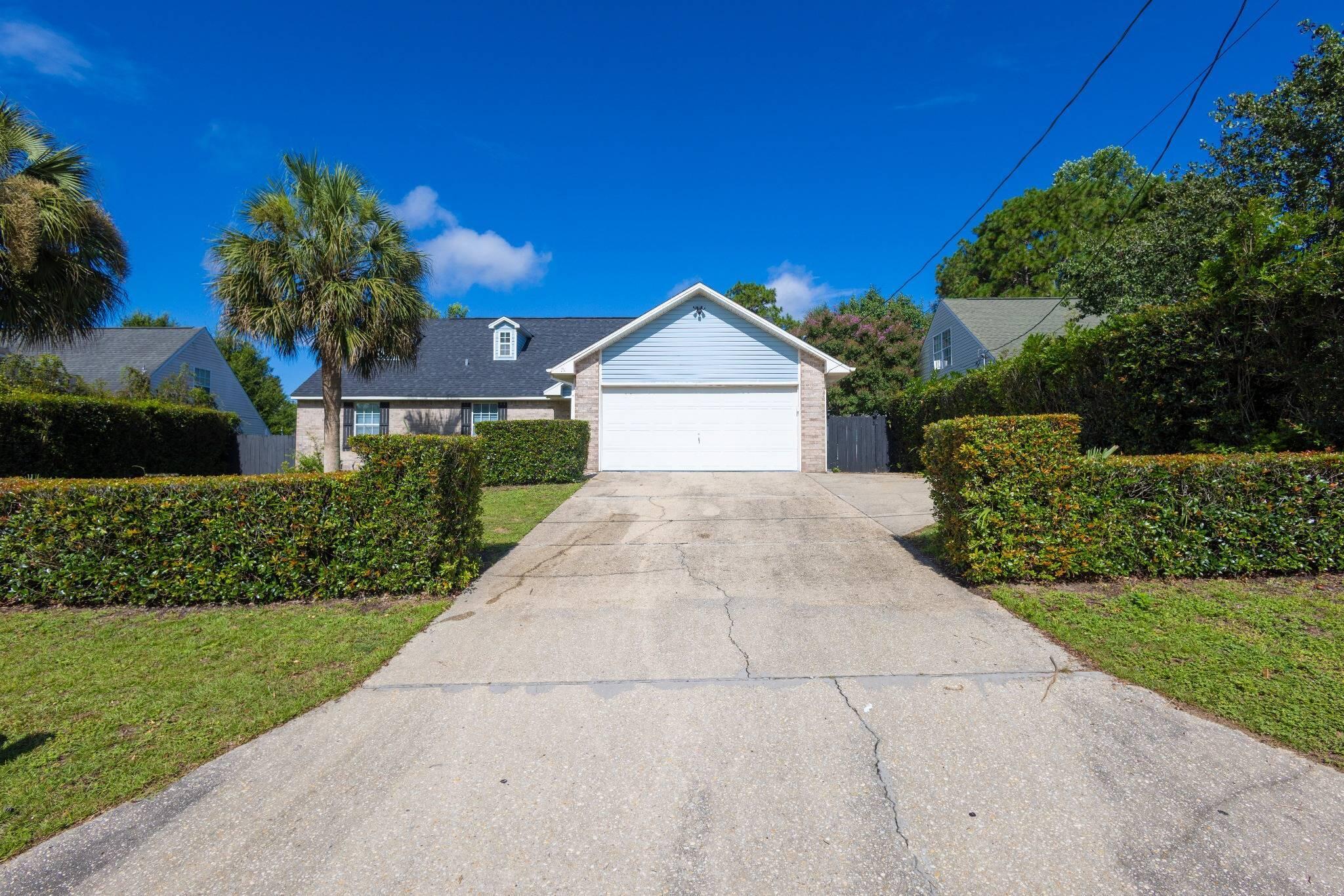 This beautifully maintained 3 bedroom, 2 bath  home located in central Crestview, features a fully remodeled kitchen with GE Stainless Steel kitchen appliances and quartz countertops. The cabinets are soft close. The bathrooms are nicely updated, a wood fireplace and a nice neighborhood.  Enjoy your screened in porch for year round entertaining.  Bonus room on the second level perfect for office, media room, and or area or media room . Near military bases..