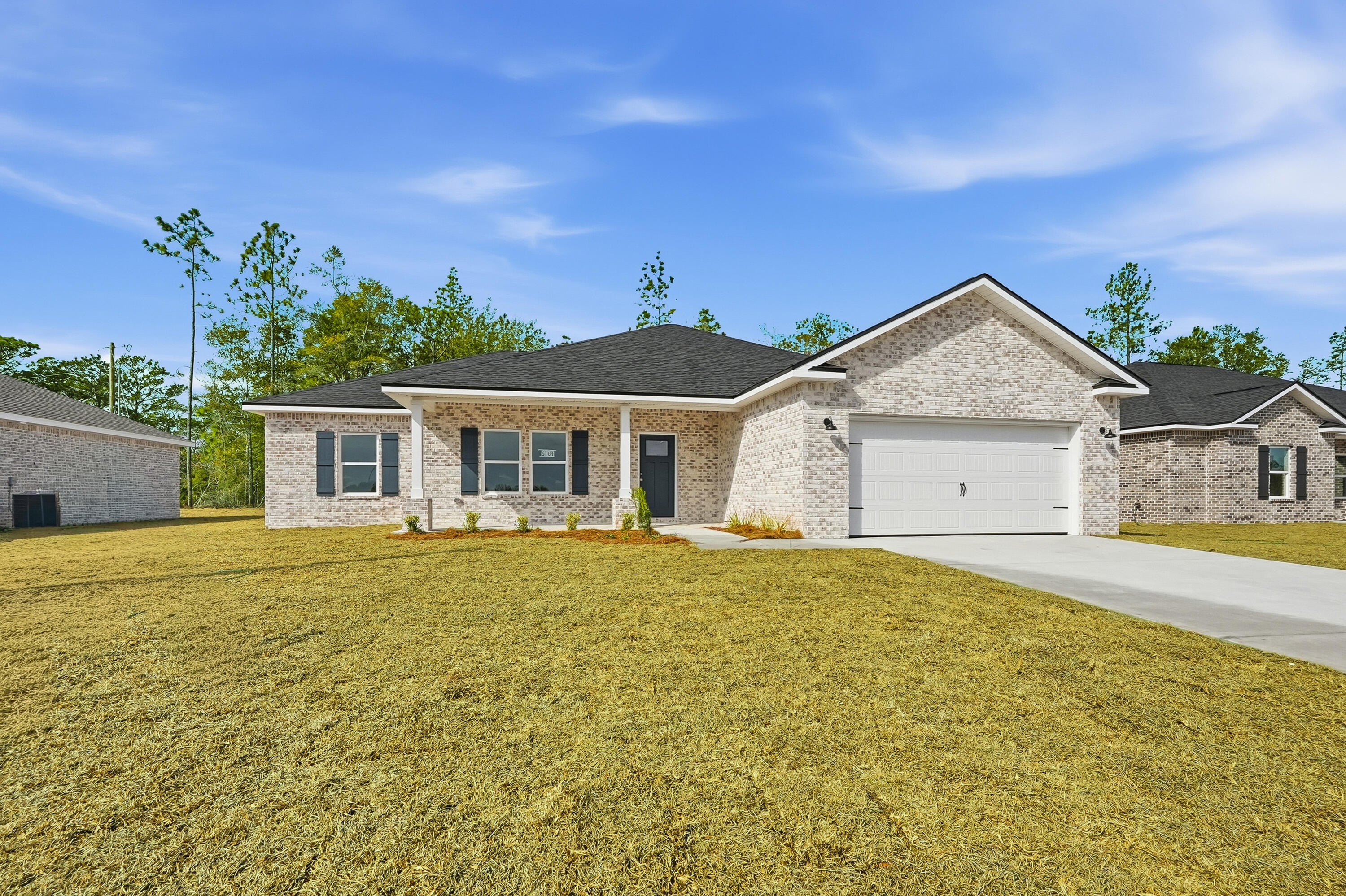 BEAUTIFUL PRE-SALE CONSTRUCTION OUR SIERRA PLAN- Home features include open floor plan with 9' ceilings thru-out, luxury vinyl plank throughout home, recessed lighting, kitchen features work island w/bar seating + dining area, white shaker style cabinets, pantry, quartz countertops throughout, both baths have double vanities, owner's bath has walk-in shower, linen storage and walk-in closet. Large laundry room with mud room as well, covered rear porch for relaxing in the evening. Buyer added privacy fenced backyard.