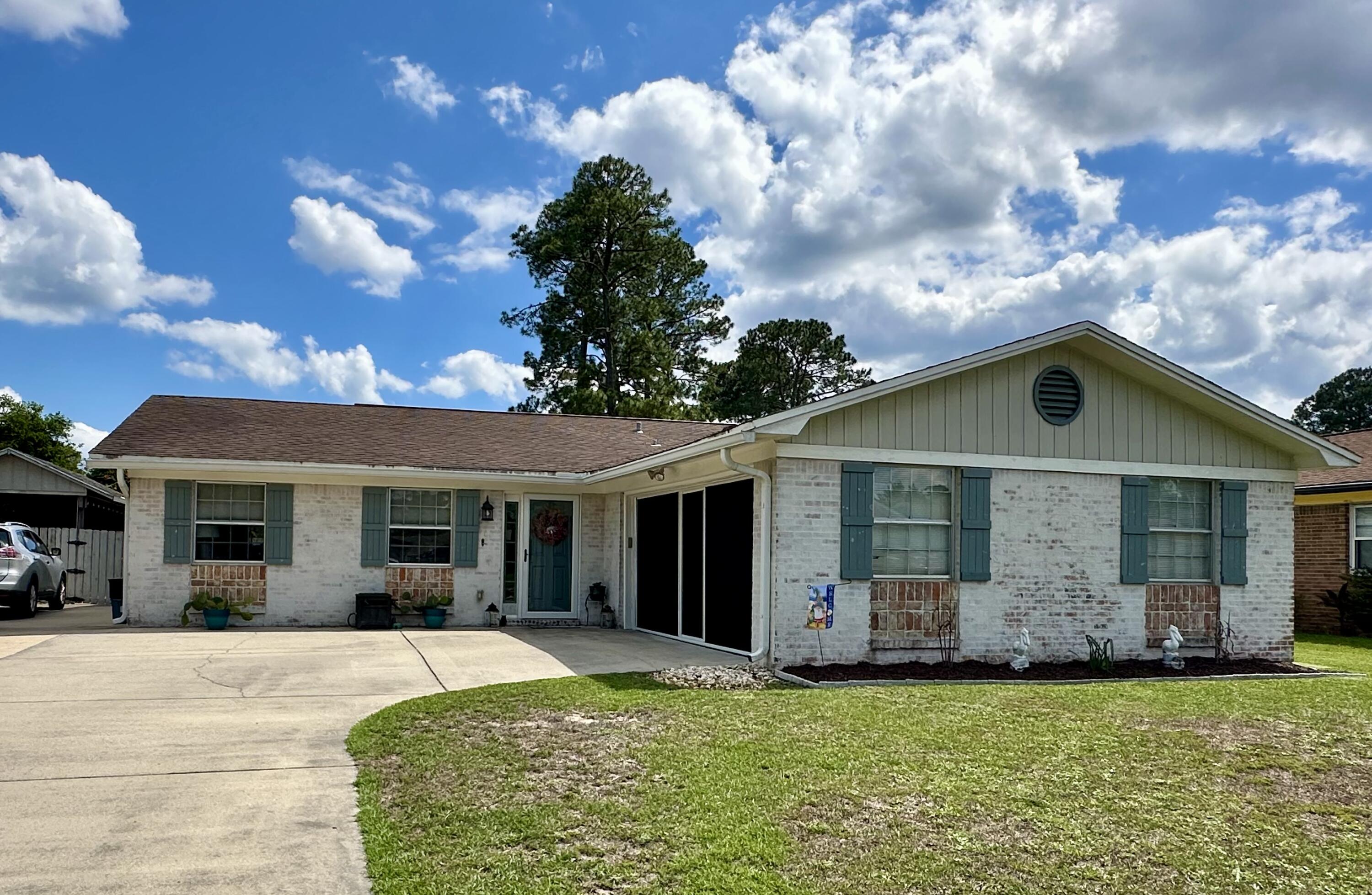 Beautiful home in the heart of Niceville close to shopping, restaurants, entertainment and Eglin Air Force Base. Tastefully renovated with granite countertops in the kitchen, wood-look vinyl flooring and tile in the entryway and bathrooms. Owners have recently installed a new dishwasher, water heater, gutters, and a Nest thermostat that helps maintain this economic house. With a pantry and two Lazy Susans, the kitchen provides plenty of storage. Walk outside to your own private oasis featuring a pole barn for parties or just to hang out and watch your favorite games. The garage comes equipped with a new pulldown screen to provide more gathering space. Have an RV? This home is perfect for you! Extra long driveway and a 30 amp plug on side of house for your convenience and no HOA. Come see it today!