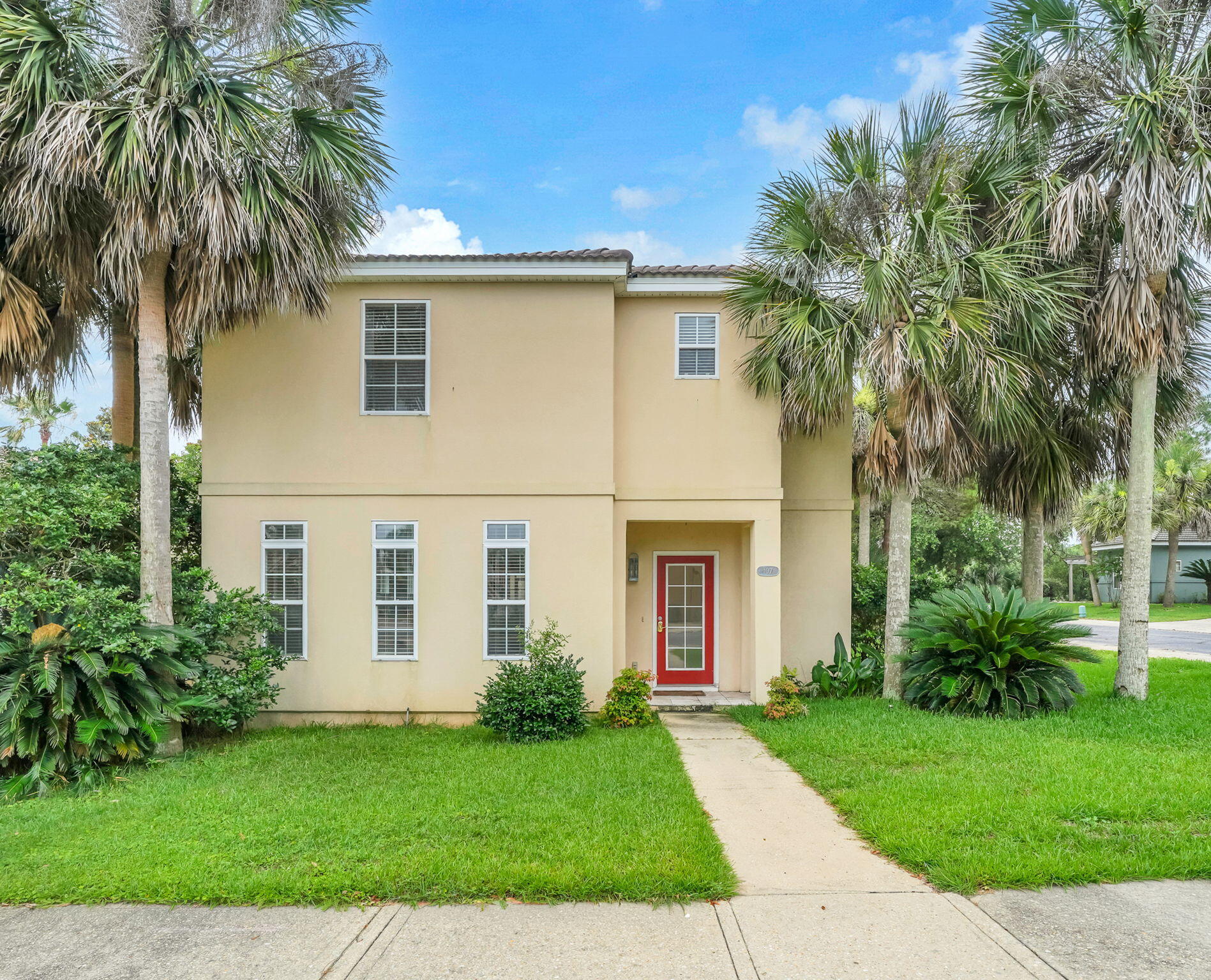 Ideally located just minutes from premier shopping, dining, entertainment, and the sugar-white beaches of the Emerald Coast, this beautifully maintained Mediterranean-style stucco home offers the perfect blend of elegance, comfort, and convenience.
Nestled on a desirable corner lot within the gated Tuscany community, an intimate neighborhood of fewer than 50 homes, this spacious residence features 3 bedrooms, 2.5 bathrooms, and 2,118 square feet of thoughtfully designed living space.
The main level welcomes you with soaring ceilings and an open-concept layout that seamlessly connects the living, dining, and kitchen areas, creating an inviting space for both everyday living and entertaining. The well-appointed kitchen features granite countertops, abundant cabinetry, and tile flooring, while the screened porch provides the perfect setting to enjoy morning coffee or unwind in the evenings. Upstairs, the private primary suite offers a peaceful retreat with generous space and privacy. Two freshly painted guest bedrooms and an open hallway overlooking the dramatic living area below enhance the home's bright, airy atmosphere.Residents enjoy the privacy and security of this exclusive gated community of fewer than 50 homes, along with access to a sparkling community pool. Conveniently located just minutes from Destin's renowned beaches, championship golf courses, shopping, dining, and entertainment, this home is ideal as a primary residence, second home, or investment property. Conveniently located just minutes from Destin's renowned beaches, championship golf courses, shopping, dining, and entertainment, this home is ideal as a primary residence, second home, or investment property. Short term rentals of 30 days or more are permitted in this gated community!  Schedule your appointment today to see this beautiful home!