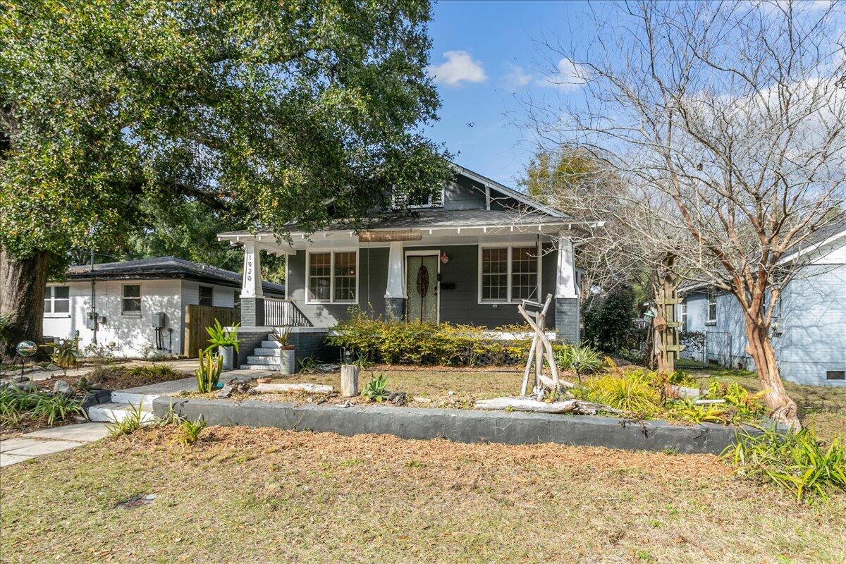 Absolutely captivating craftsman cottage located in the desirable West side garden district, showcasing intentional design and timeless detail at every turn, upon entering you are welcomed into a warm and inviting Living room where rich hardwood floors and wood plank ceilings set the tone for the character found throughout the home. Thoughtful craftsmanship is evident in features such as built-ins found in nearly every room, classic wainscotting and arched floor casings that beautifully reflect the era of construction offering two Bedroooms and one Bath. The home feels generous in scale with one added flexibility to convert the ensuite office into a walk-in closet or nursery should a future owner wish. This is truly a remarkable property that must be experienced in person.