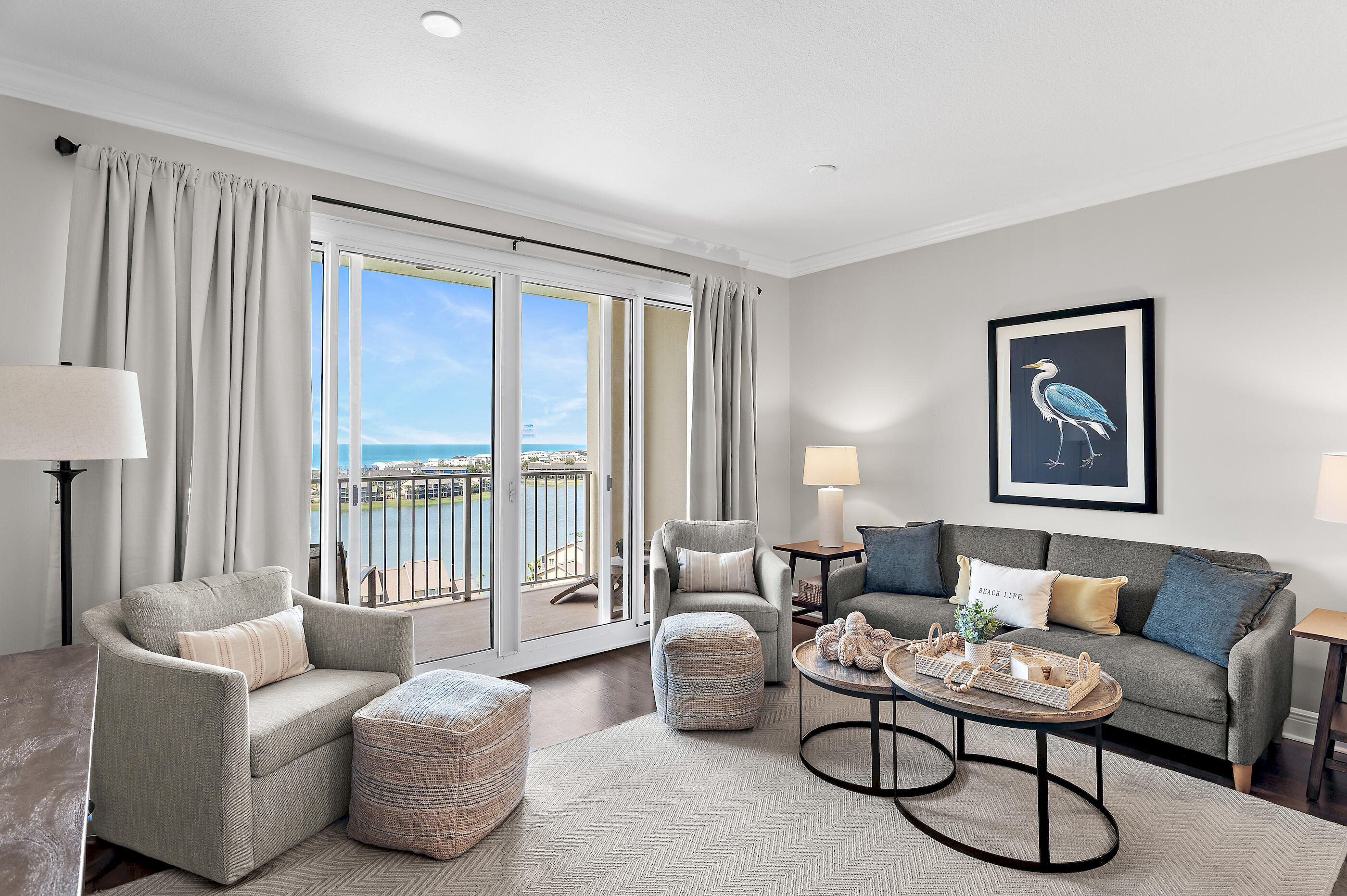 Wake up to endless Gulf views, spend your afternoons with your toes in the sugar-white sand, and end each day with spectacular sunsets from this beautifully appointed 11th-floor residence in Ariel Dunes II. Perfectly positioned within Seascape Resort, this turnkey condominium is offered fully furnished and beautifully maintained, making it equally appealing as a primary residence, second home, or income-producing vacation rental.

Designed to maximize both comfort and the view, the light-filled interior features tasteful coastal furnishings, an open-concept living area, a sofa sleeper for additional guests, and expansive floor-to-ceiling glass that fills the home with natural light while showcasing the emerald waters beyond. The well-appointed kitchen combines timeless style and everyday functionality with granite countertops, stainless steel appliances, custom cabinetry, and a breakfast bar with seating for three, creating the perfect setting for everything from a quick breakfast before the beach to relaxed evenings after sunset.

Life at Ariel Dunes II extends well beyond your front door. Owners enjoy resort-style pools, a fitness center, convenient beach access, and all the amenities of the 300-acre Seascape Resort, including championship golf, tennis, pickleball, walking and biking trails, on-site dining, watersports, and over 2,000 feet of deeded beach access. Throughout the year, Seascape comes alive with live music, seasonal festivals, and special events that create an atmosphere unlike any other resort along the Emerald Coast.

Ideally located in the heart of Miramar Beach, you're just minutes from Silver Sands Premium Outlets, Grand Boulevard, premier dining, entertainment, and everything Scenic Gulf Drive has to offer. Whether your perfect day includes a morning on the golf course, an afternoon on the beach, an evening concert under the stars, or dinner overlooking the Gulf, this exceptional residence places you at the center of the coastal lifestyle buyers dream about and rarely want to leave.