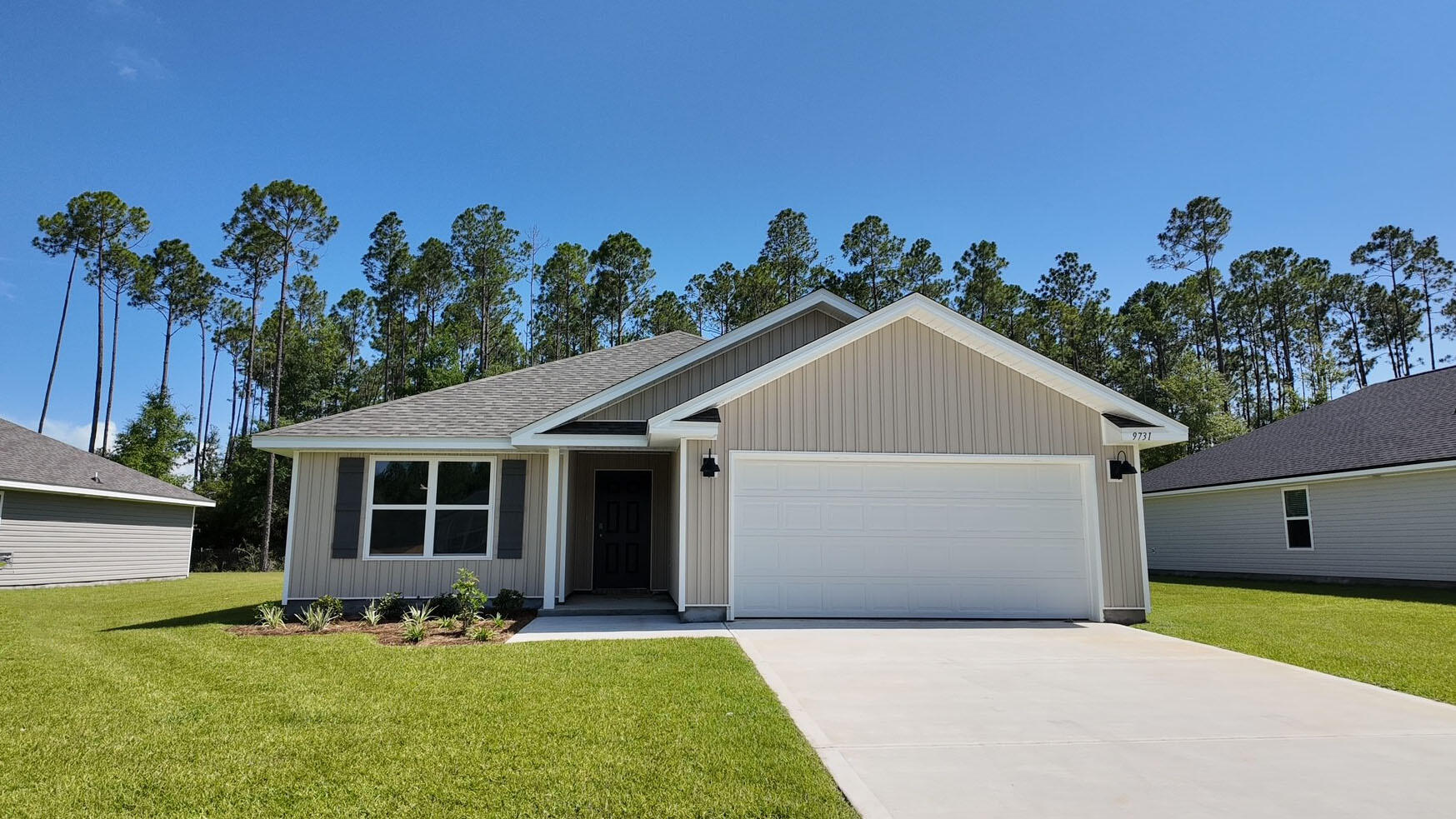 Welcome to the Lismore Plan, at Liberty Farms, our new home community in Milton, Florida! Just under 1,600 square feet, this beautiful single- story home offers 3-bedrooms with 2-bathrooms, a 2-car garage, and a seamless open layout with charming features. A 'Smart Home Connect' System with various convenient Smart Home devices. The well-appointed kitchen includes stainless steel appliances, a smooth-top range, built-in microwave, quiet dishwasher, corner pantry, island bar, eye-catching wood-look flooring, and plush carpet in the bedrooms. Quartz Countertops in the Kitchen & Baths. Fabric Hurricane window and door protection is also included. Enjoy the stylish curb appeal in this rapidly growing area with easy access to the interstate. ALL LISTING pictures, colors, features, and size may vary. Square footages are approximate.