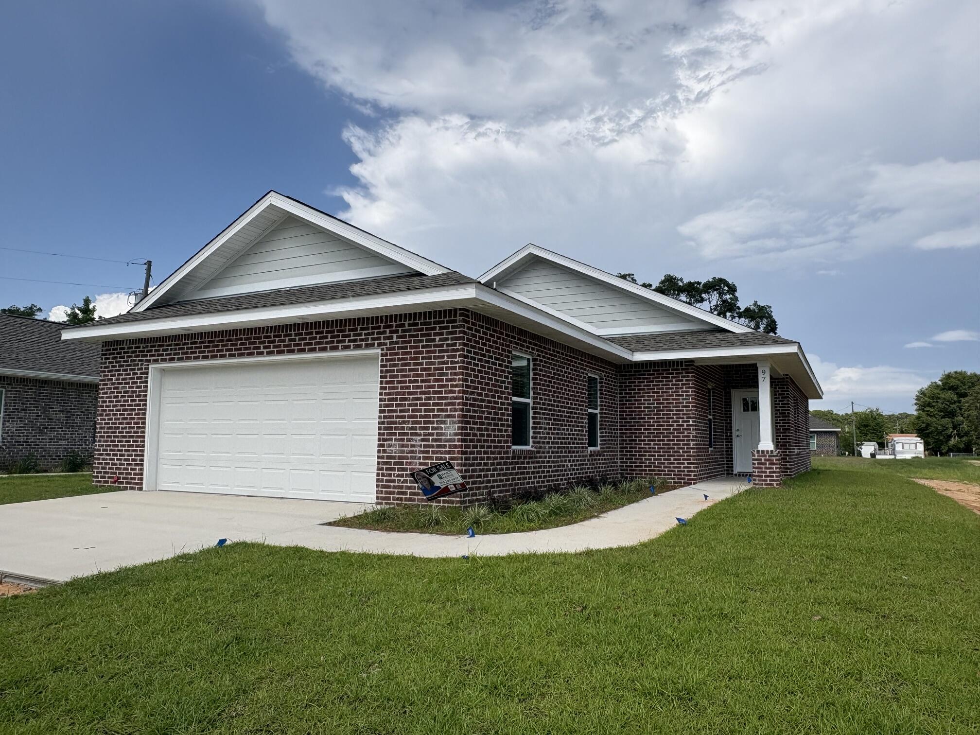 NEW CONSTRUCTION HOME just in time for summer (June)!! NOTE: Finished photos are of a previous build, home is currently under construction. This home is being built by Hi Lite Homes in Villa Tasso, one of the fastest growing communities in the Niceville area!!  This adorable and AFFORDABLE 3 bedroom, 2 bath brick home with a 2-car garage  features an open, split bedroom floorplan that is sure to please all buyers. The fully sodded and irrigated yard is just the perfect size AND it backs up to an alleyway providing access into the back yard for convenience. Interior features include shaker style cabinets, granite counters, stainless appliances, LVP flooring and even blinds for the windows. The home is located on quiet street where 7 additional new homes will be built on the same block. Homes in this price range go fast so don't miss your opportunity to make this NEW home your own!