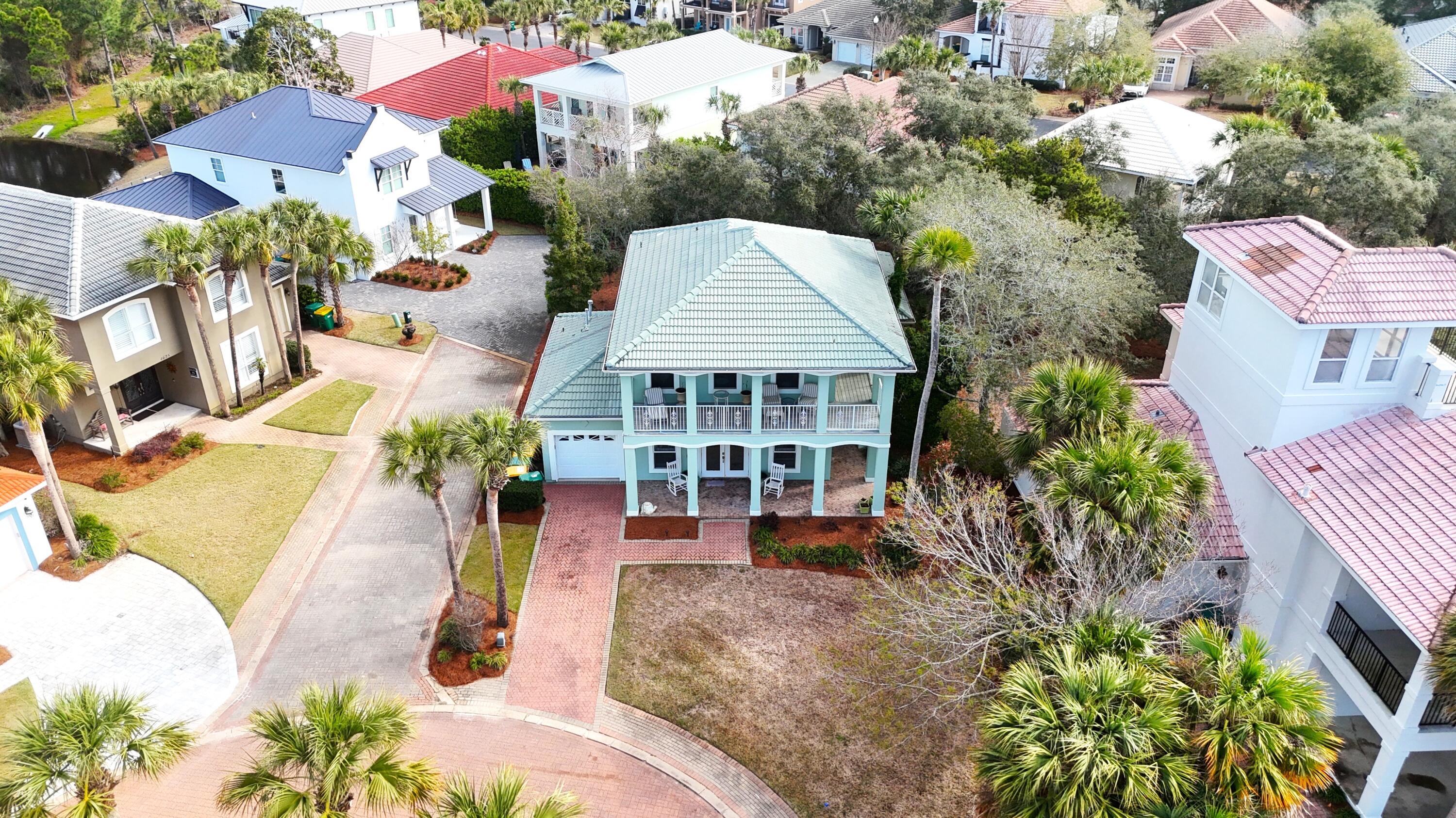 Stunning 3 bedroom/3 bathroom home with gorgeous sunset views every evening.  Just minutes from the sandy white Destin Beaches, this lovely home is located in the highly sought-after gated beach community of Destiny.  Lots of upgrades throughout home-- Stainless appliances in the kitchen along with granite and gorgeous coordinating tile back splash. The HVAC and water heater were replaced in 2024 and upstairs min split was installed in 2023.  Home comes fully furnished with furniture in all rooms. Accessories and TV's convey as well. This beautiful and well maintained home is move in ready. Home is on a culdesac and surrounded by friendly neighbors. This slice of paradise can be yours!