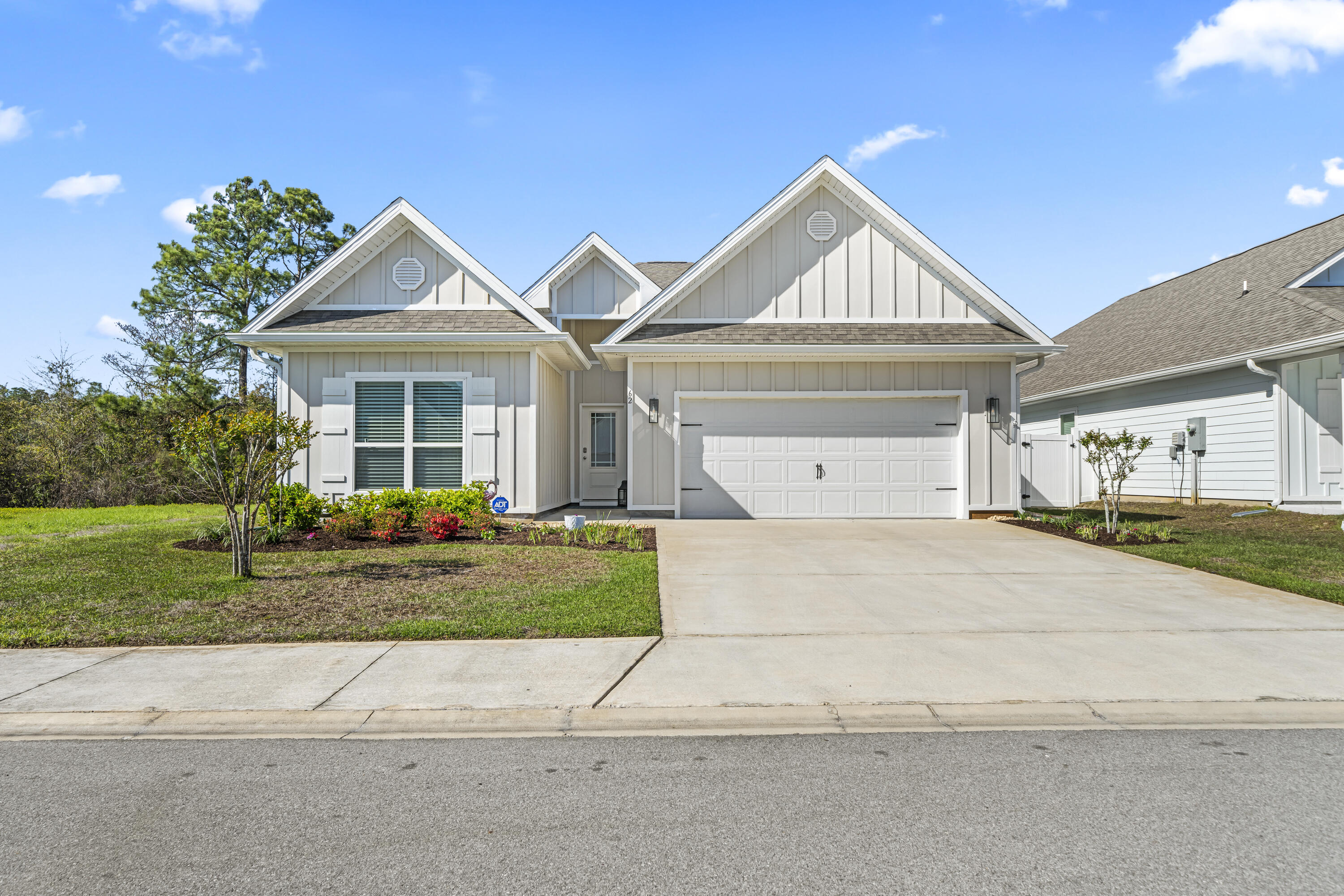 Single story waterfront home in Walton's Landing in Santa Rosa Beach, Florida with a premium corner lot, cul de sac location, and short term rentals allowed. Set beside protected wetlands, the property offers added privacy with no future development to one side.

The Kennedy floor plan features an open layout designed for easy living and entertaining, with natural light throughout. Main living areas and the primary suite overlook the lake, while a fenced backyard and screened patio extend the living space for everyday comfort. Interior finishes include nine foot ceilings, EVP flooring throughout, quartz countertops, stainless steel appliances, and a designer lighting package. The kitchen is enhanced with extended custom cabinetry, offering additional storage and a clean, elevated feel. The primary suite is thoughtfully positioned with water views, a spacious bath, and generous closet space.

The home has been further improved with a whole house security system, whole home surge protection, and a UV Patriot HVAC system designed to support air quality and overall efficiency.

Community amenities include a pool and a well maintained neighborhood setting, with both long term and short term rentals permitted.

Future connectivity toward the Santa Rosa Beach Publix area is planned, with anticipated additions such as parks, green space, and a potential music venue, further enhancing walkability and lifestyle appeal.

Clean, well maintained, and thoughtfully positioned, this home presents a compelling opportunity for both full time living and investment within one of the area's most accessible and growing communities.
