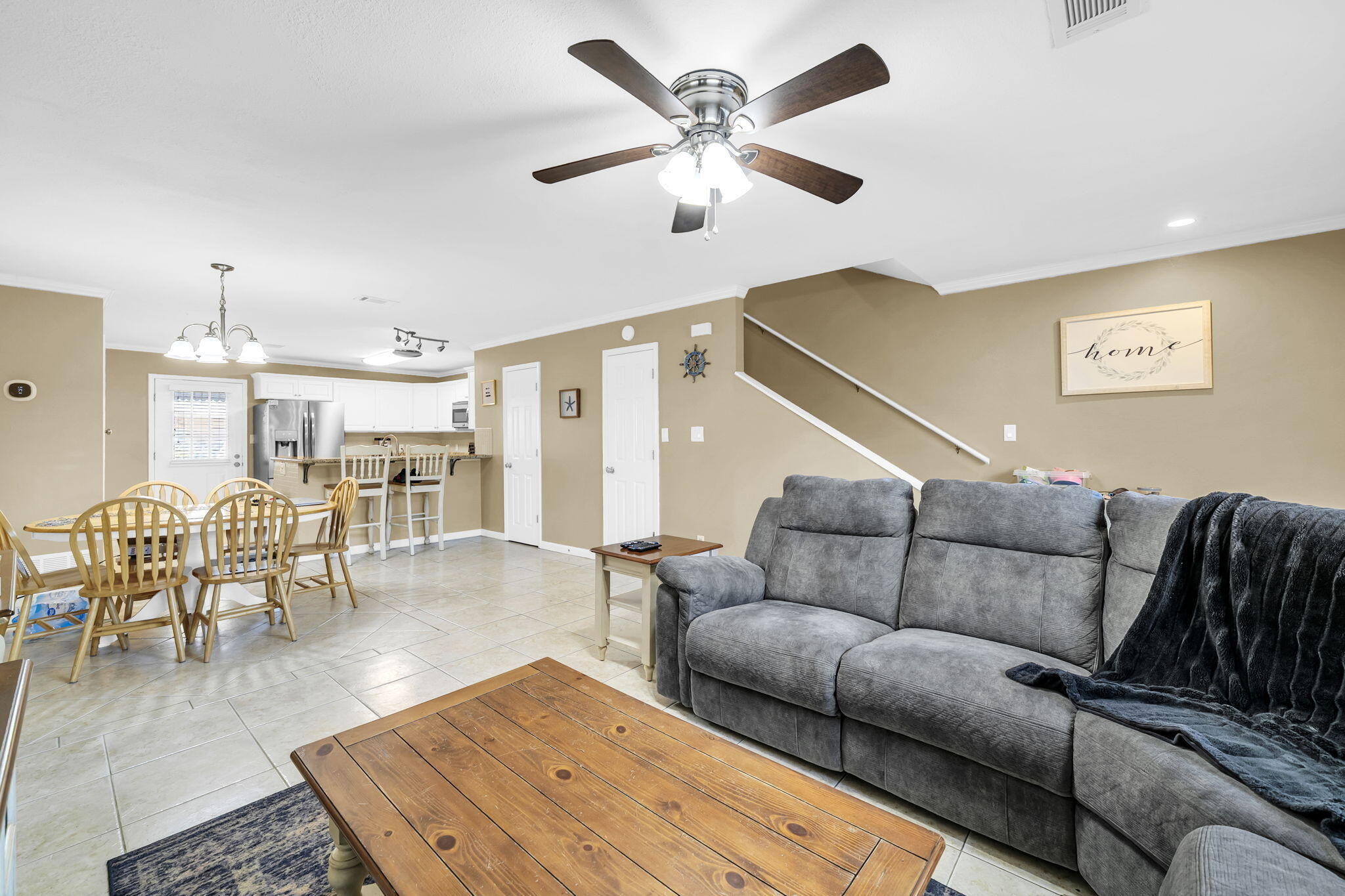 Discover an incredible opportunity in Miramar Beach's sought-after Woodland Shores community -- just steps from the sugar-white sands of the Emerald Coast and iconic Pompano Joe's. Unit #36 is the perfect primary residence, vacation getaway, or turnkey short-term rental investment.
This beautifully updated 2BD/2.5BA two-story townhome features quartz countertops, stainless appliances, tile and engineered hardwood floors, skylights in both upstairs bedrooms, and a stunning primary suite with private Gulf-view balcony and 60' double vanity. Sold fully furnished -- truly move-in and rental-ready from day one.
Step outside to a dedicated beach gear storage closet, two assigned parking spots, and access to two community pools (one heated), an outdoor BBQ area, and a community room. HOA includes cable and internet. Public beach access is just a short walk away.
With Destin's dining, shopping, and entertainment minutes from your door, this Emerald Coast gem won't last. Schedule your private showing today! airy atmosphere and thoughtful renovations throughout. The interior showcases brand-new appliances stylish furnishings, fresh paint, and contemporary finishes. With soaring 9-foot ceilings, updated trim, and sleek tile flooring, the open-concept layout seamlessly connects the living, dining, and kitchen areas, creating an inviting space ideal for relaxing or entertaining. Additional updates include newly laid patio pavers for ~30k! Don't miss the opportunity to own your own piece of paradise along the Emerald Coast.