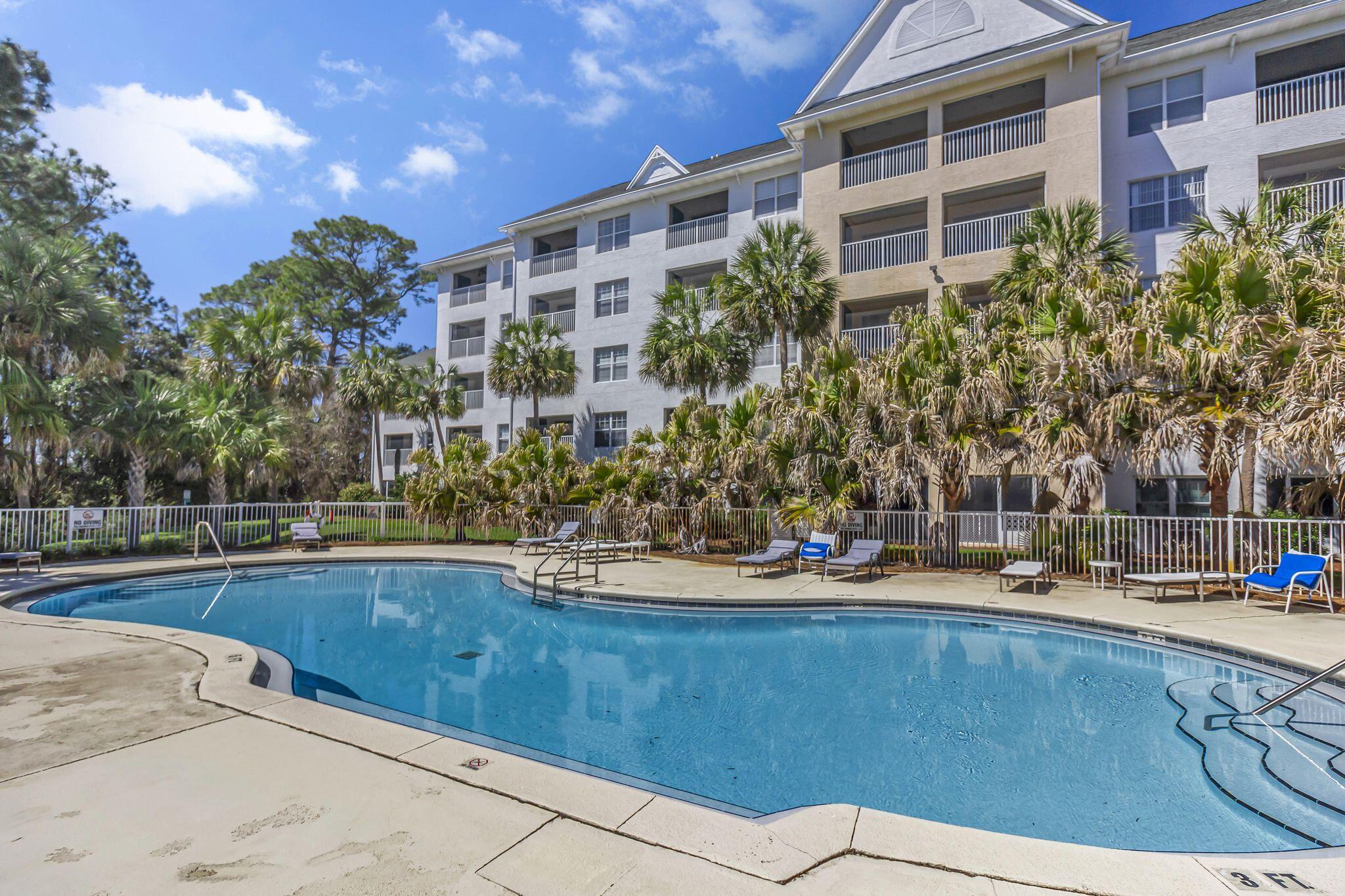 AVAILABLE IN APRIL!!! Resort-Style Living Awaits!

Welcome to easy, coastal living in this beautifully maintained 1-bedroom, 1-bath condo nestled in the highly sought-after Bluewater Bay area. Perfectly positioned on the third floor, this desirable end unit offers both privacy and convenience--with stairs right outside your door and elevator access just steps away.

Step inside to find a thoughtfully designed space featuring granite countertops, stainless steel appliances, crown molding, and upgraded light fixtures that add a touch of modern elegance. A full-size washer and dryer are included, making everyday living as convenient as it is comfortable.

The spacious primary bedroom offers a peaceful retreat with an en-suite full bath, while the screened-in balcony provides the perfect spot  to enjoy your morning coffee or unwind in the evening. You'll also appreciate the large outdoor storage closet- ideal for beach gear or seasonal items.

Located just a short stroll from the community pool, this unit places you right in the center of everything The Florida Club has to offer. Enjoy resort-style amenities including a sparkling pool, relaxing hot tub, sauna, 24-hour fitness center, business center, and picnic area perfect for gathering with friends and family.

The location truly sets this home apart- less than 8 miles to Eglin AFB and under 10 miles to the sugar-white beaches of the Emerald Coast. Spend your weekends exploring nearby favorites like the Bluewater Bay Golf Course just over 2 miles away, or grab a cold drink and catch a breathtaking sunset at LJ Schooners Dockside Restaurant, less than 3 miles from your door. Outdoor lovers will appreciate being just across Hwy 20 from Rocky Bayou State Park, offering scenic nature trails, camping, and a convenient boat launch.

Whether you're looking for low-maintenance living or a cozy coastal retreat, this condo delivers the perfect blend of comfort, convenience, and lifestyle.

Basic cable, basic internet and trash included in rent.

Call 850-729-0399 View rental requirements or apply at www.RentwithBSR.com

No smoking or vaping. NO Pets. FEES: $50 per adult 18+ application fee, Landlord Liability Policy (if proof of Renter's coverage is not provided) $15 mo, Pest Assurance pest control policy $20 mo.