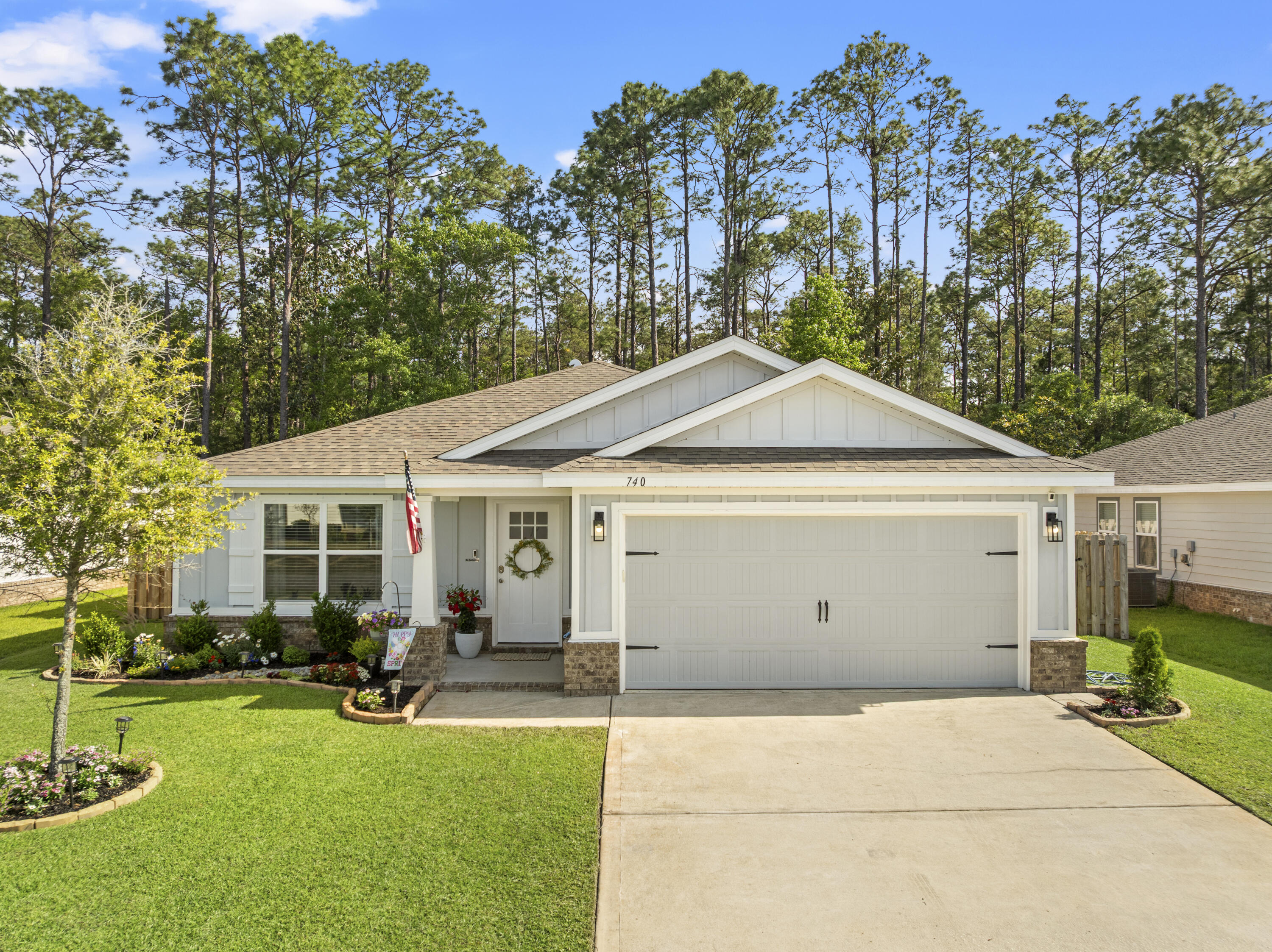 Beautifully maintained home in the desirable Riverwalk community, offering an open-concept layout, generous living spaces, and a welcoming outdoor area. The property features a private well for irrigation, providing a cost-effective solution for maintaining the landscaping year-round. Whether you're entertaining or enjoying a quiet evening at home, this property offers both comfort and functionality. Conveniently located near shopping, dining, and the beach, 740 Riverwalk Lane is well-suited for full-time living or a second home.