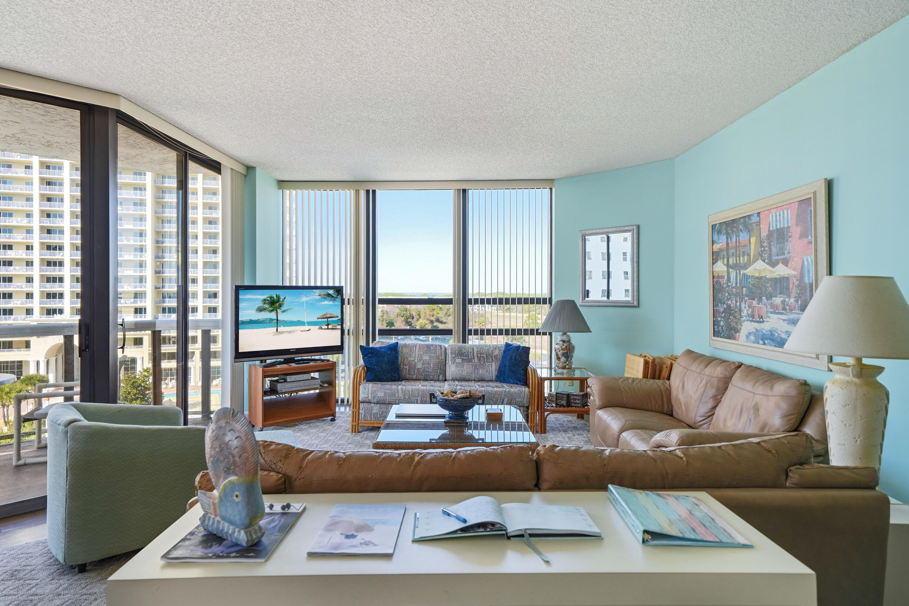 This bright and fresh 2-bedroom Gulf-front unit has been recently repainted and has had only one owner. Enjoy Gulf-front living with 2-car covered parking, tennis courts, exercise room with beach walkover, 2 Tiki Bars, on-site restaurant, spa, and basketball court.
Features include a full-size stacked washer/dryer, large balcony overlooking the tennis and basketball area.. Priced to sell -- this one-owner, freshly painted unit is a must-see.
