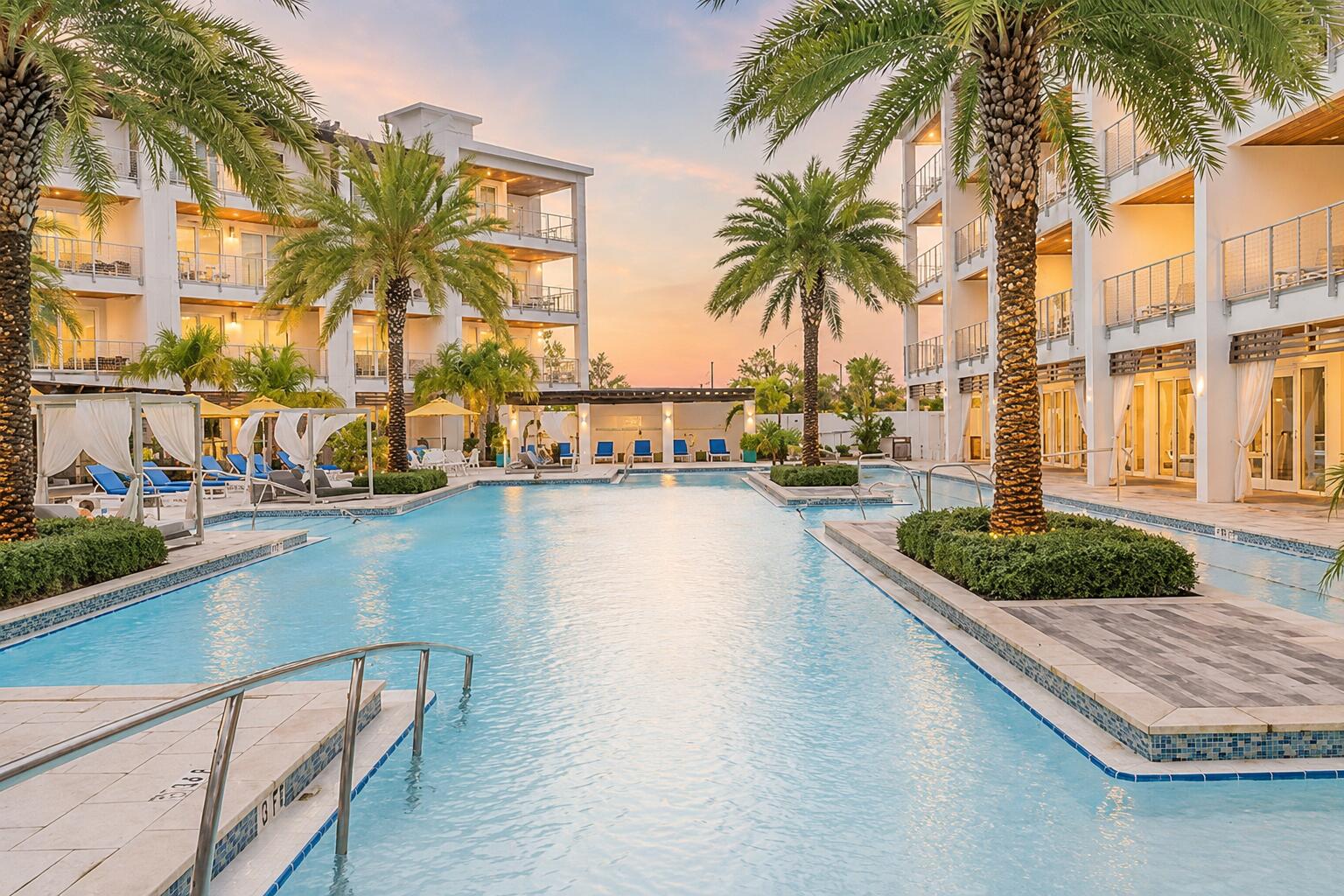 Where Coastal Luxury Meets Effortless Living! This exceptional condominium is positioned just a two-minute walk from Rosemary Beach and 30Avenue which offer premier shopping, dining & entertainment. This 30A getaway can be the ideal family retreat as well as a top-producing investment property with rental income projections at nearly $72K and cash on cash return projections at 5.3% per year. Situated with a gorgeous view of the pool & lawn, Unit 335 offers two separate balconies and custom built-in bunk beds in the hallway. Spend quality time at the high-end amenities which include a resort-style pool, spa, fitness center, rooftop deck and on-site restaurant. The unit has been designed with a coastal feel and conveys fully-furnished. The primary bedroom is a dreamy escape with its private balcony and large primary bathroom. The living room is welcoming with its large sliding glass doors and light pouring in. The chef's kitchen showcases high-end appliances and crisp cabinetry. The guest bedroom has been beautifully designed with extra storage and a large ensuite bathroom. With affordable HOA dues, the return on investment for this property will be maximized. Explore this lovely sanctuary designed for relaxation along 30A!