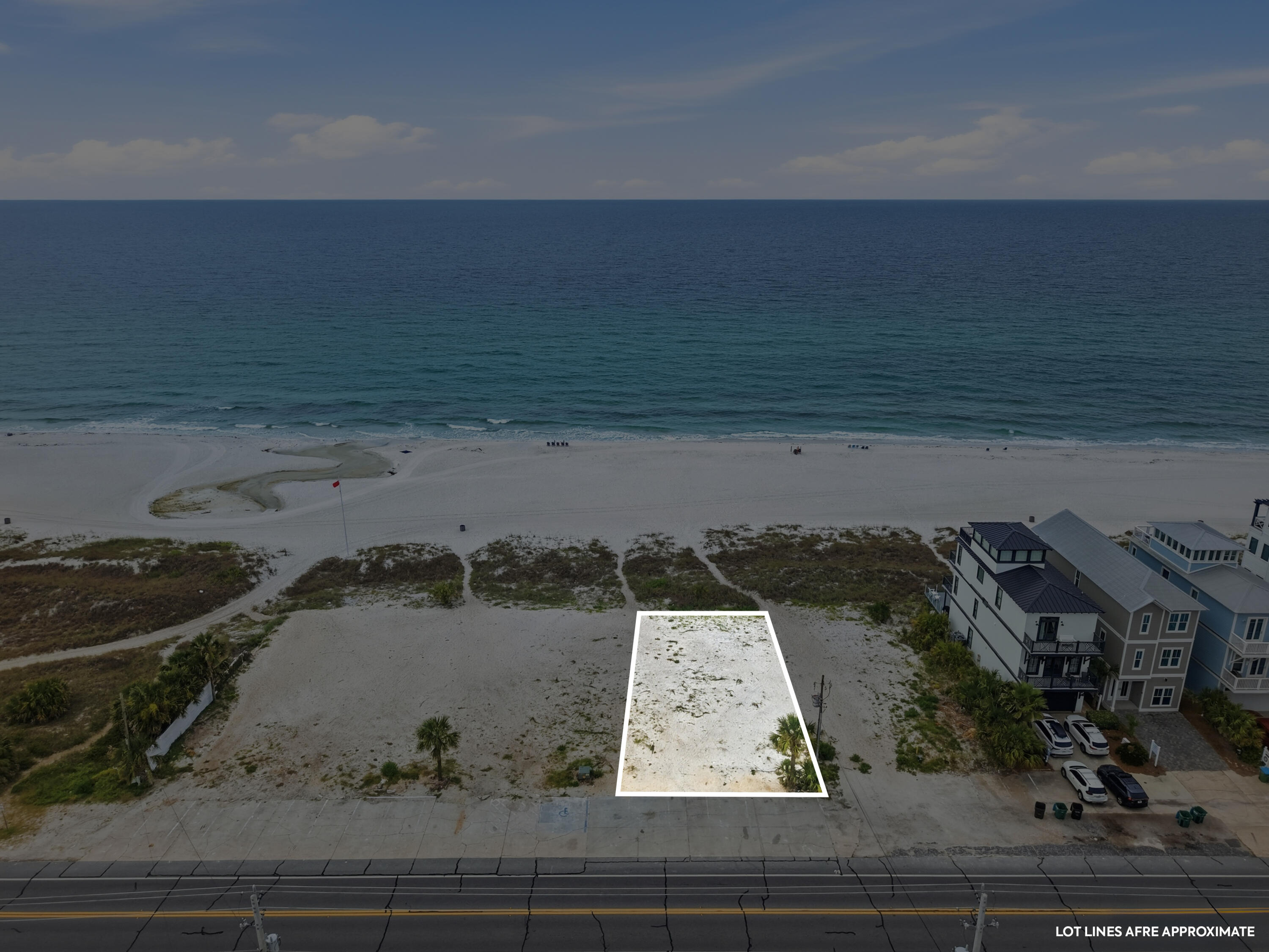 Looking for land to build that new beach house, on the most desirable West End of Panama City Beach, you just found it. THIS IS THE IS THE WEST SIDE INTERIOR LOT, NEXT TO 19983 FBR.  19981 FRONT BEACH ROAD IS A 60' WIDE AND 233' DEEP WEST END LOT IN THE LAGULA BEACH AREA. THE LOT COMES WITH APPROVED PLANS AND DEP PERMIT IN HAND TO BUILD A 6500 SQ. FT. 4 STORY HOME.  This property was the old Pineapple Hotel, and it was torn down and replotted for 4 new Gulf Front Lots.  Look at document section for the plat, survey and building plans. CONTRACTORS ARE AVAILBLE TO PROVIDE PRICING UPON REQUEST FOR THE CURRENT PLANS.