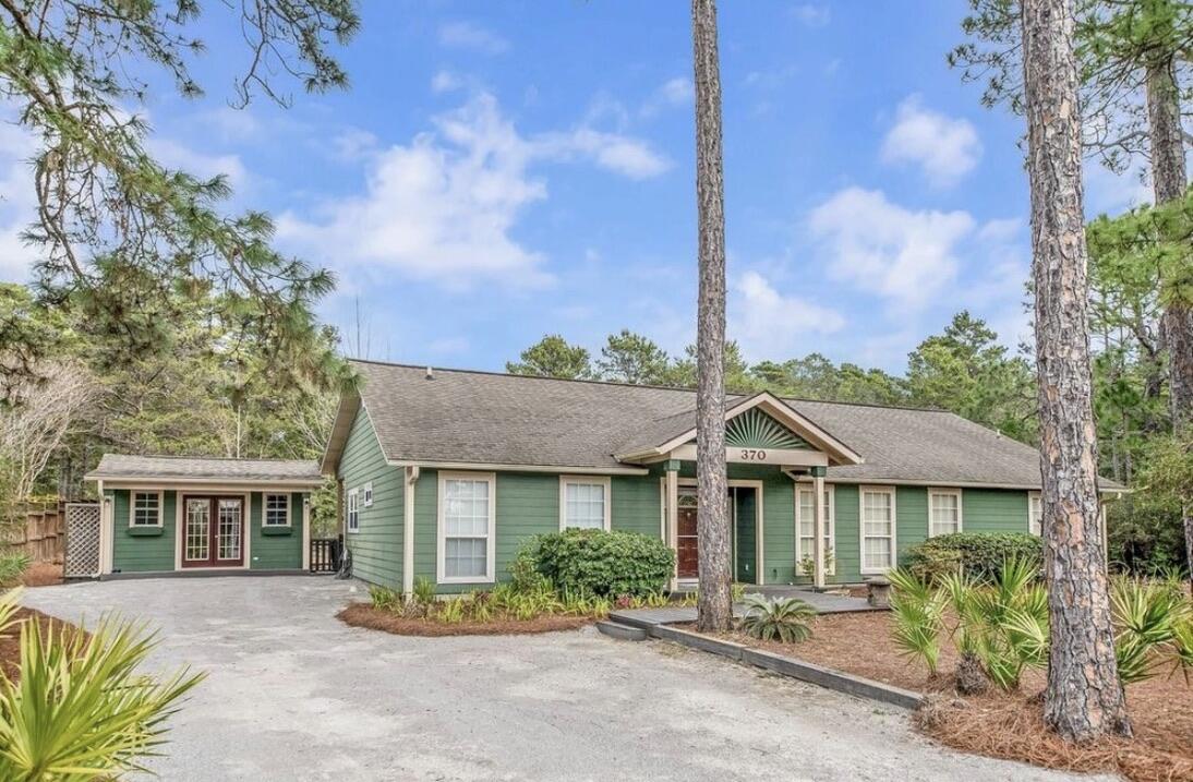 One mile from the beach, this three-bedroom, two-bath retreat rises 30+ feet above sea level on a rare oversized lot, an elevated vantage point that few properties in the area can claim. Behind the home, protected state forest land stretches endlessly, ensuring permanent privacy, quiet mornings, and unspoiled views.

No HOA means no limits. Add a pool to your 90ft deep backyard or expand your living space and craft a backyard escape that's all your own. Two matching outbuildings extend your possibilities, one fully insulated with heating and cooling, ready to serve as an art studio, workshop, or home office.  

This is more than a home. It's a blank canvas of coastal living with nature at your back door and the Gulf just steps away.