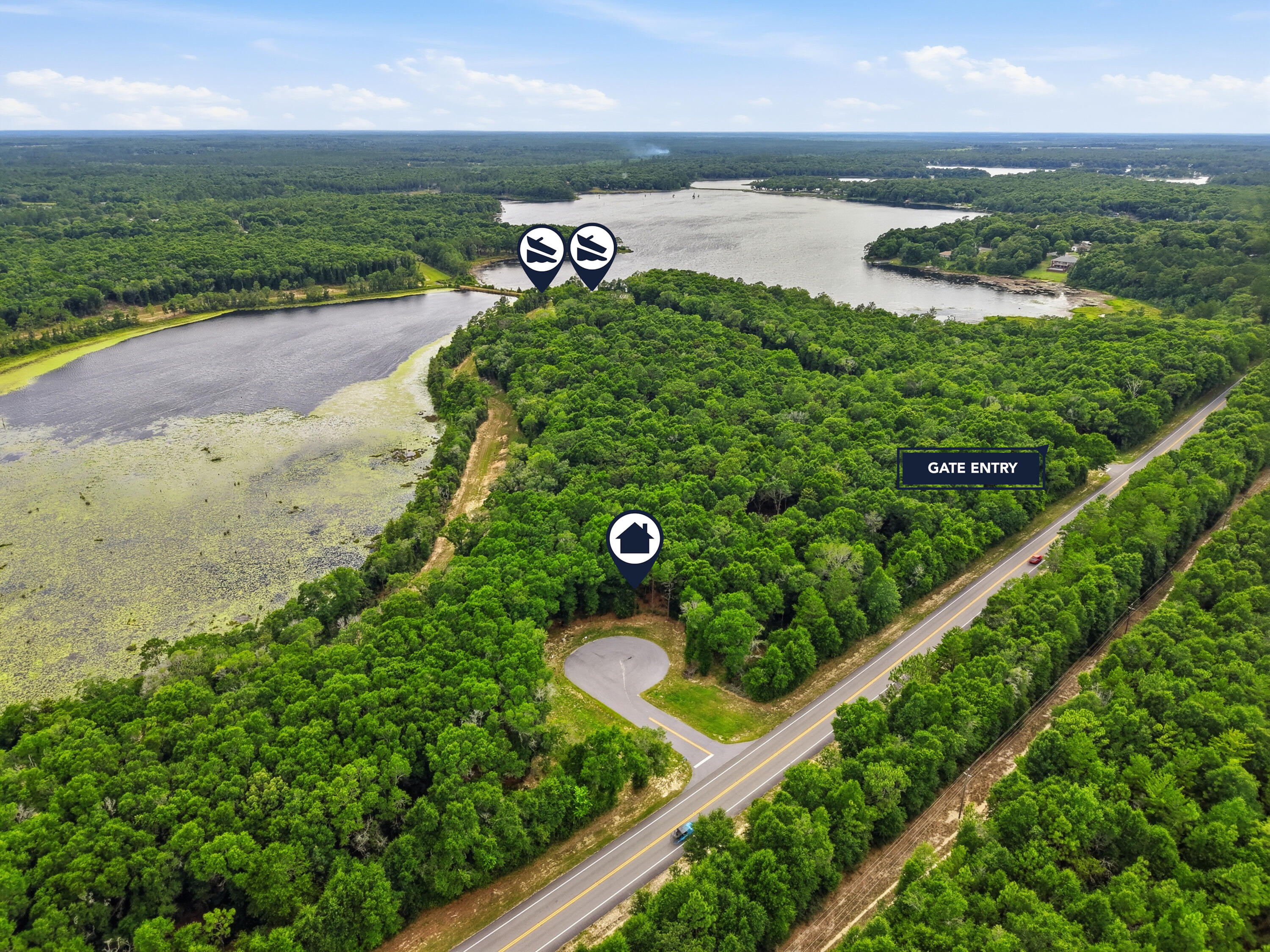 WATERFRONT PARADISE! On .75 acres. This stunning lot 43 is Located on a cul-de-sac water front on the spring fed lower Lake Holley. Beautiful views of Lake Holley and direct views of lower Lake Holley. High and dry in Flood zone X. Seacoast Estates is a newly exclusive residential community on a 43+ acre spring fed Lake,  in Defuniak Springs.
This development allows Barndominiums, tiny homes, or build your dream home. With STR allowed for the main dwellings, the possibilities are endless. 
Conveniently located to major highway access I10 and les than 5 miles from down town Defuniak Springs. Build your own private dock.
Priced to sell! Don't miss this exceptional opportunity. Get your slice of paradise while it's still available.
Survey available Professional pictures coming soon.