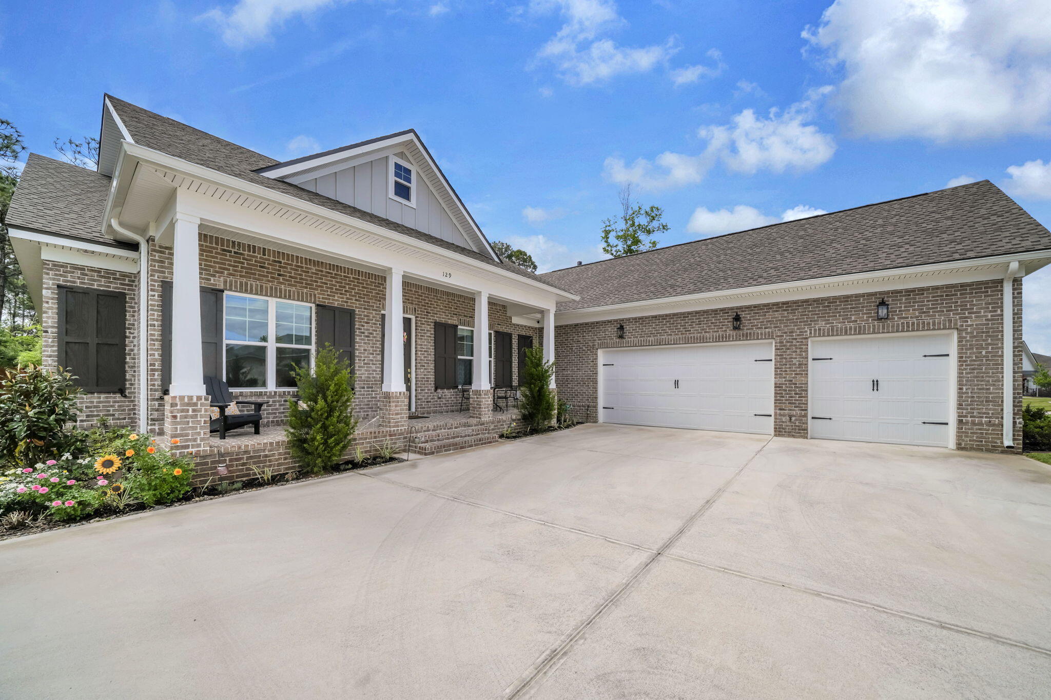 Tucked away on a highly sought-after perimeter lot, this exceptional 4-bedroom, 3-bath home PLUS a dedicated office/flex space offers the perfect blend of privacy, space, and style. Backing to a peaceful walking path and wooded area--and ideally located within the same phase as the community amenities--you'll enjoy both convenience and a serene backdrop.
The spacious lot provides ample room to add a pool, while the full 3-car garage offers versatility for a golf cart, small boat, or additional vehicle. An added bonus: a convenient attic hoist system makes storage a breeze. Inside, the thoughtfully designed open-concept layout features a seamless flow between the kitchen, dining, and living areas--ideal for both everyday living and entertaining. The kitchen and baths showcase quartz countertops, beautifully complemented by brushed gold lighting and plumbing fixtures, while a stylish dry bar in the dining area with floating shelves and a beverage fridge adds an elevated touch.

Throughout the home, you'll find beautifully toned LVP flooring, creating warmth and durability. A generously sized laundry room with a sink and a functional mudroom just off the garage enhance everyday convenience.

This home truly checks all the boxes--space, upgrades, location, and lifestyle.