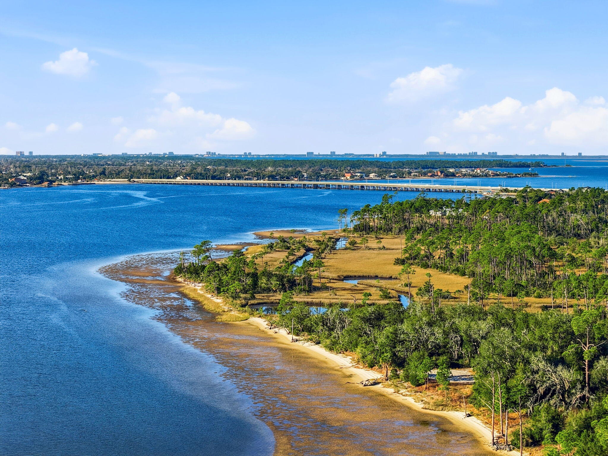 The Sanctuary is a 60-acre, 83 lot master planned residential community in Lynn Haven, Florida, located just east of Hwy 77 and south of McCormick Rd with the southern boundary fronting the North Bay.  Lynn Haven is part of the Panama City Metropolitan Statistical Area (MSA) which includes Panama City Beach and the surrounding Bay and Gulf Counties.