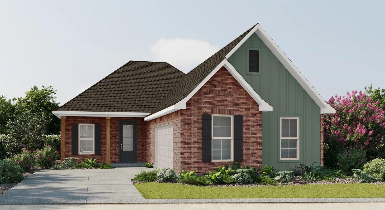 Awesome builder rate plus FREE refrigerator! Restrictions apply. 

The BOUCHER III G in Natureview community offers a 3BR/2BA, open design. Upgrades added (list attached). Special Features: double vanity, garden tub, separate custom tiled shower, and walk-in closet in master bath, tray ceiling in master bed, kitchen island, walk-in pantry, boot bench, covered porches, side entry garage, undermount sinks, LED lighting, crown molding, ceiling fan in living/master, smart connect WIFI thermostat, framed mirrors in all baths, landscaping, architectural 30-year shingles, flood lights, and more!
Energy Efficient Features: water heater, electric kitchen appliance package, vinyl low E windows, and more! Energy Star Partner.
