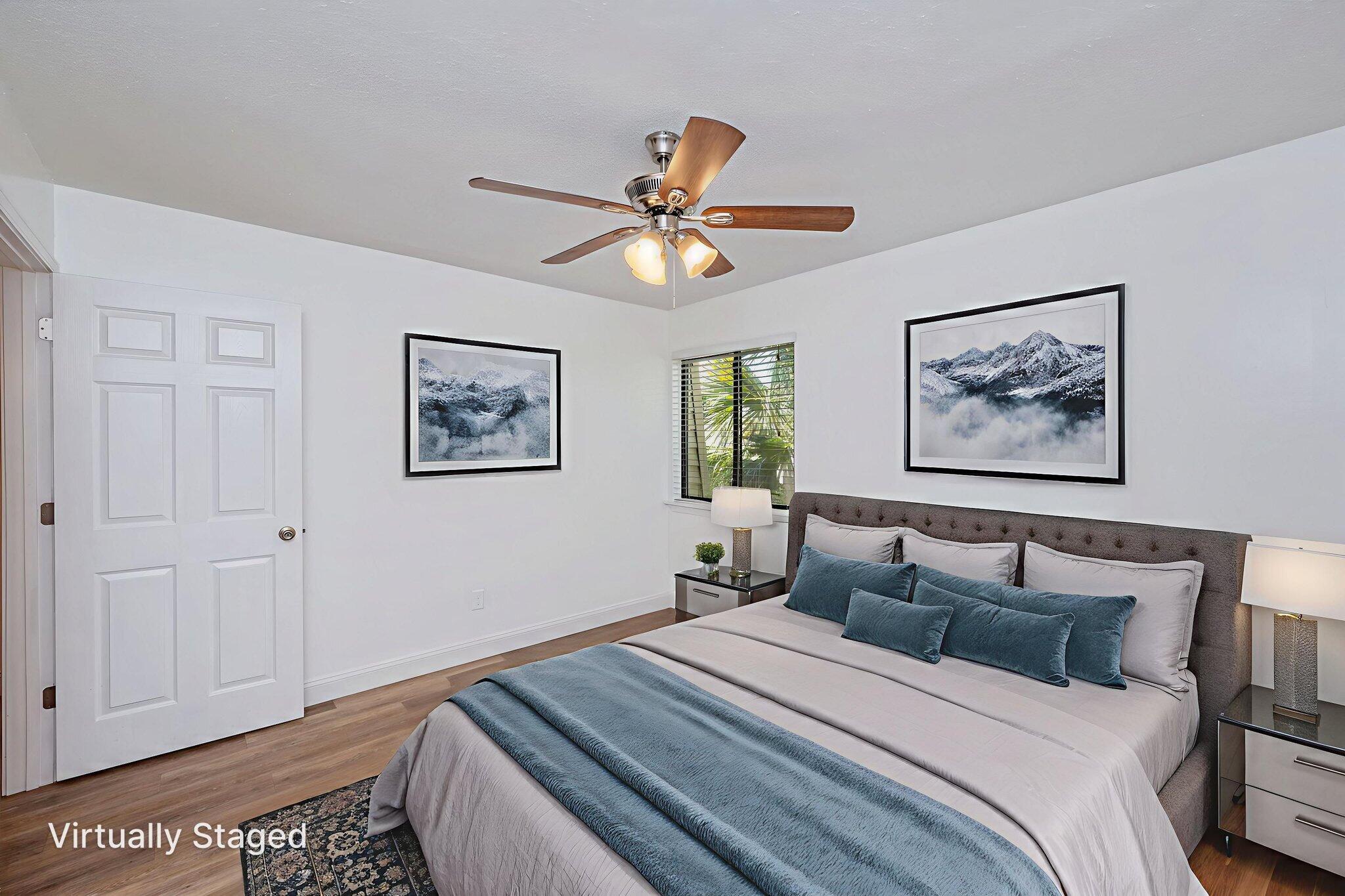 NO HOA FEES UNTIL JANUARY 2027! This beautifully maintained 2 bed, 1 bath second-floor condo offers stylish luxury vinyl plank flooring, a new A/C (2025), and updated appliances including a new dishwasher and microwave. Enjoy waterfront community amenities like a sound-front pool, tennis court, clubhouse, fishing dock, and boat slips, with water, sewer, and trash included in the HOA dues. Please note: short-term rentals are not permitted, ensuring a peaceful community.